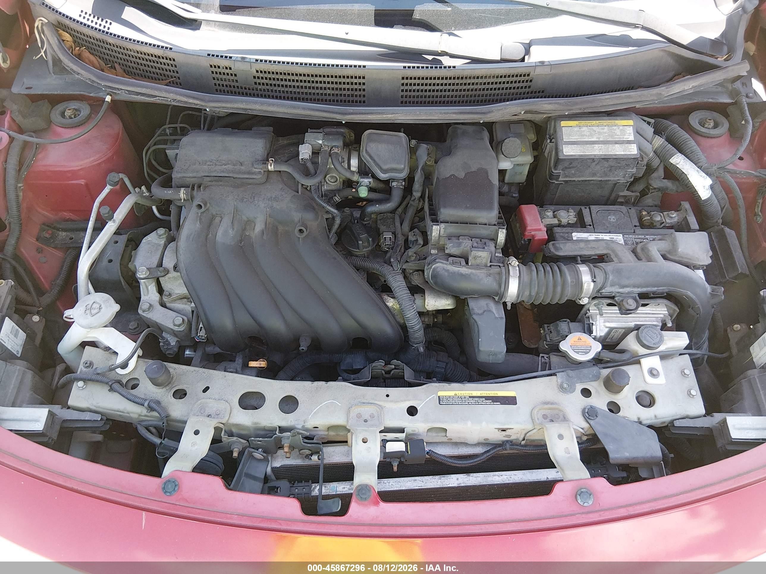 2015 Nissan Versa 1.6 Sv Red vin: 3N1CN7AP7FL841685