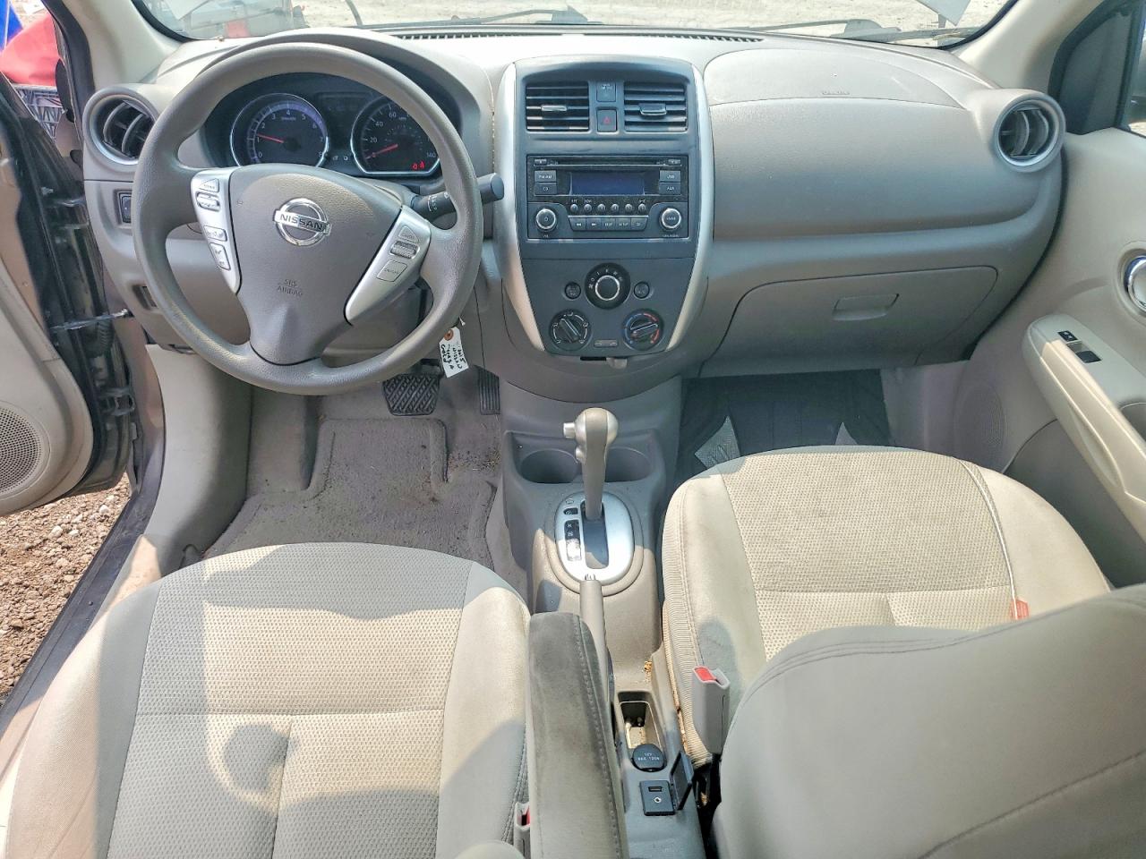 2015 Nissan Versa 1.6 Sv Gray vin: 3N1CN7AP7FL843016
