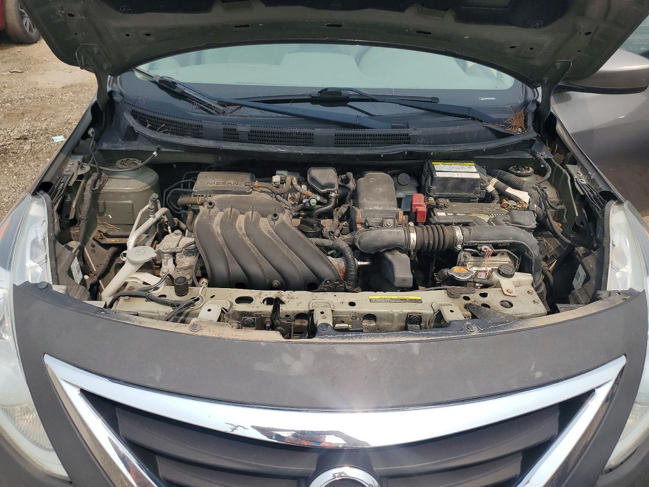 2015 Nissan Versa 1.6 Sv Gray vin: 3N1CN7AP7FL843016