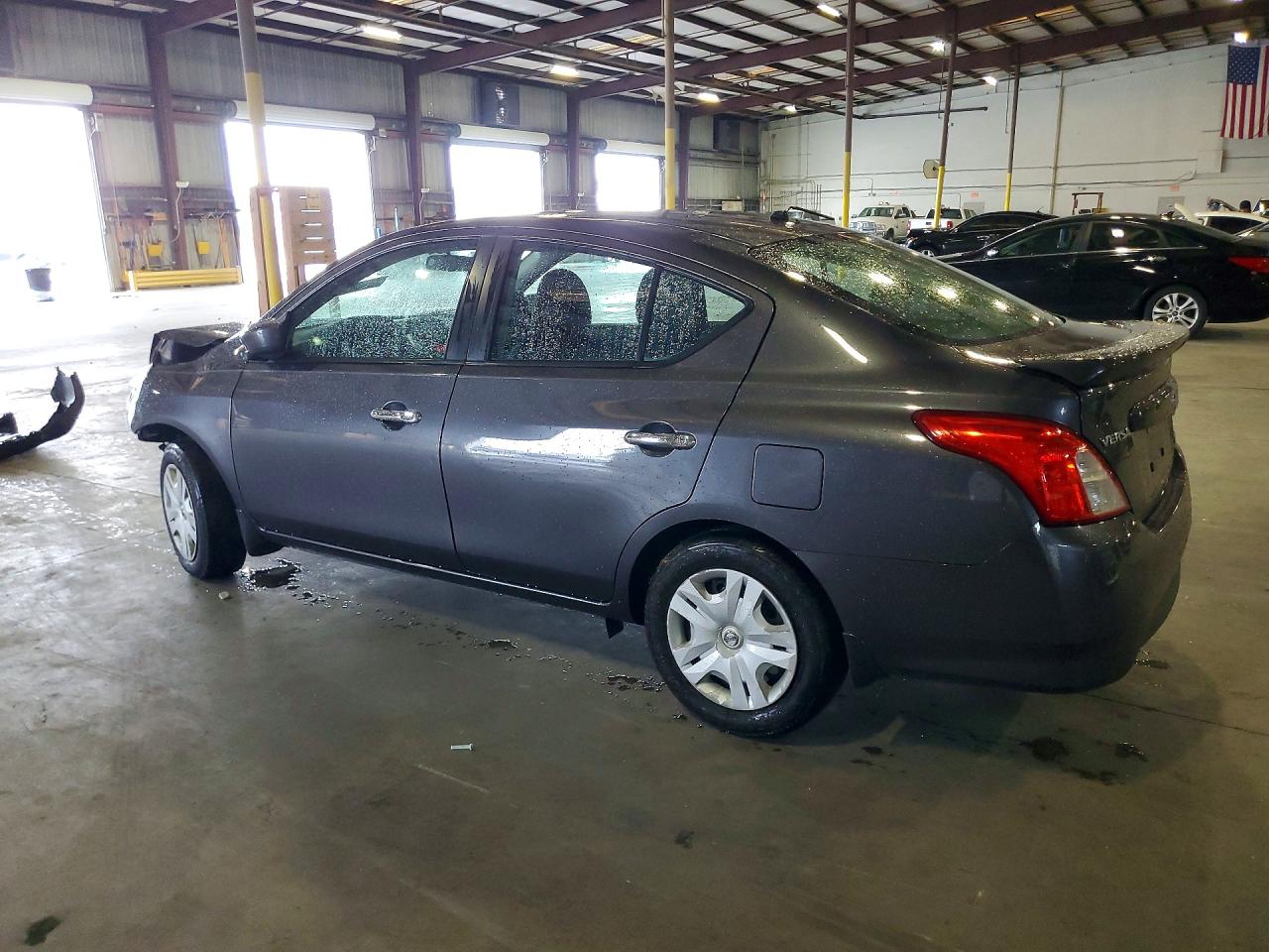 2015 Nissan Versa 1.6 Sv Gray vin: 3N1CN7AP7FL852282