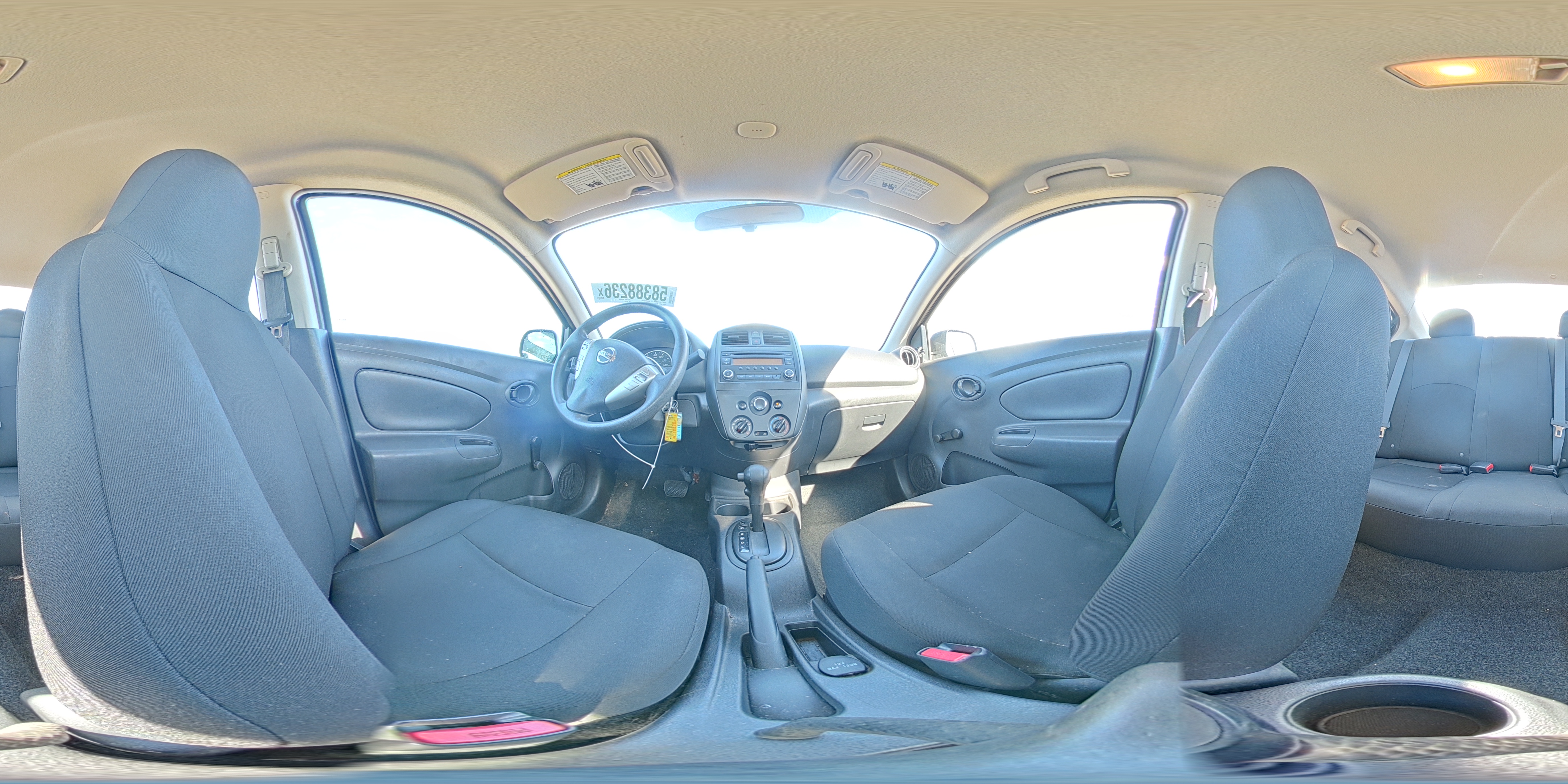 2015 Nissan Versa 1.6 S Plus Black vin: 3N1CN7AP7FL881829