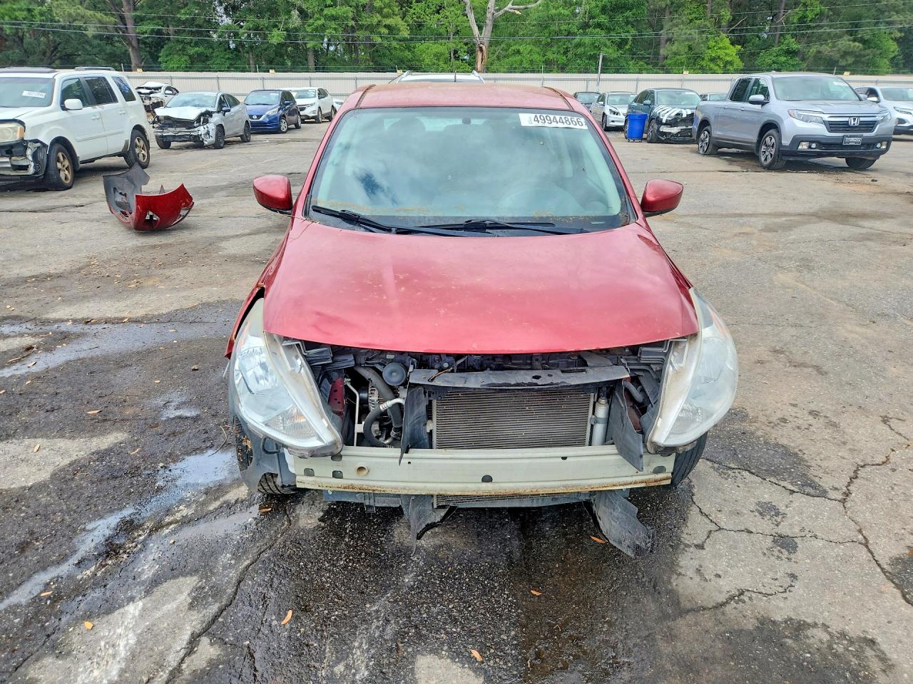 2015 Nissan Versa 1.6 Sv Red vin: 3N1CN7AP7FL898615