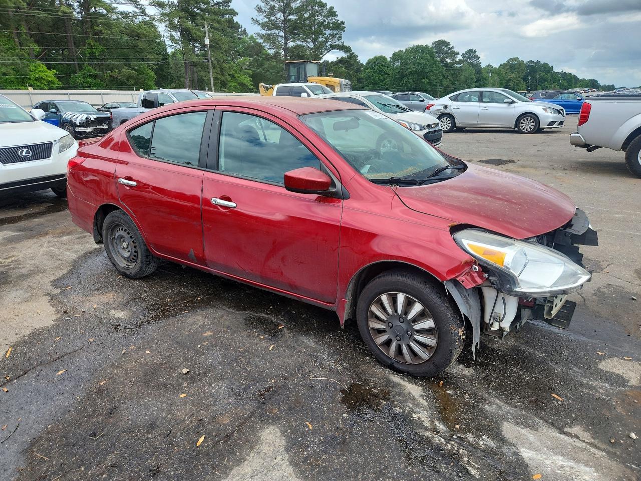 2015 Nissan Versa 1.6 Sv Red vin: 3N1CN7AP7FL898615