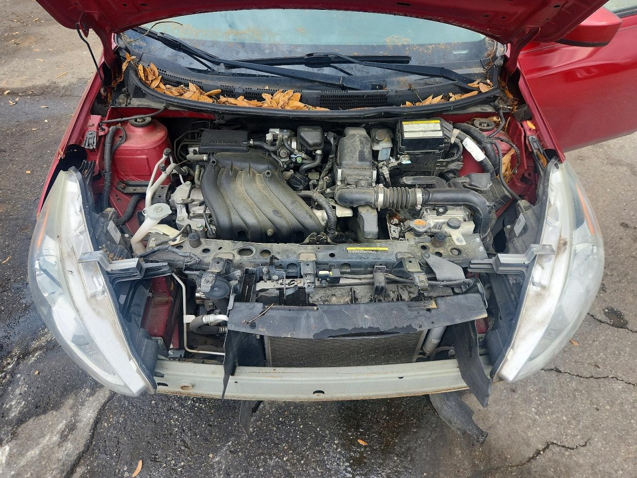 2015 Nissan Versa 1.6 Sv Red vin: 3N1CN7AP7FL898615