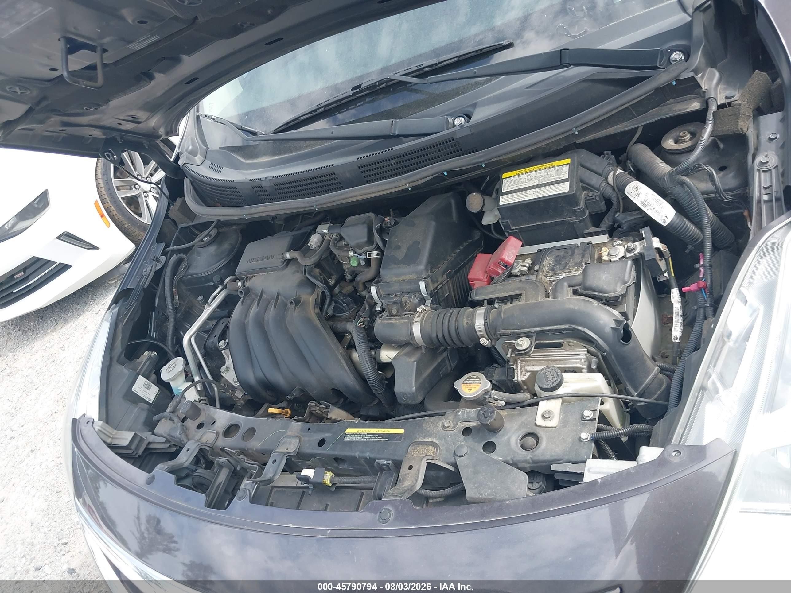 2015 Nissan Versa 1.6 Sv Gray vin: 3N1CN7AP7FL914134