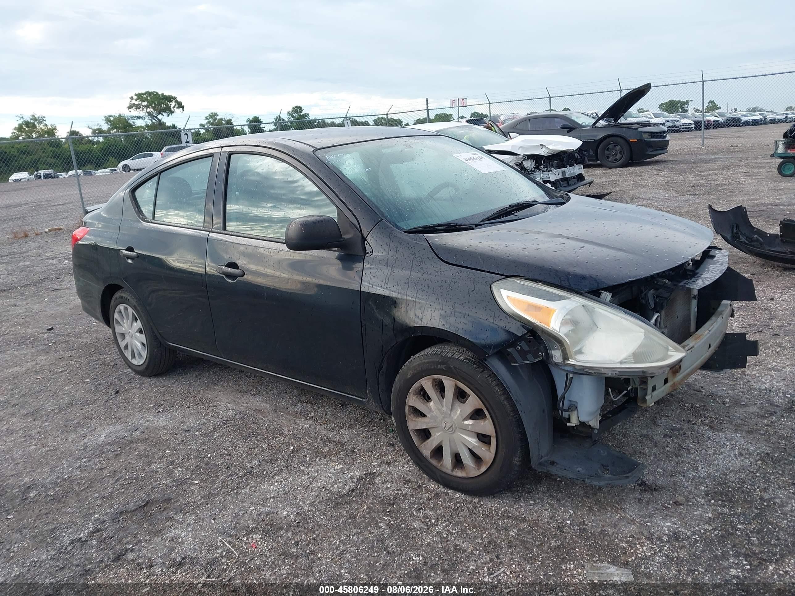 2015 Nissan Versa 1.6 S+ Black vin: 3N1CN7AP7FL914375