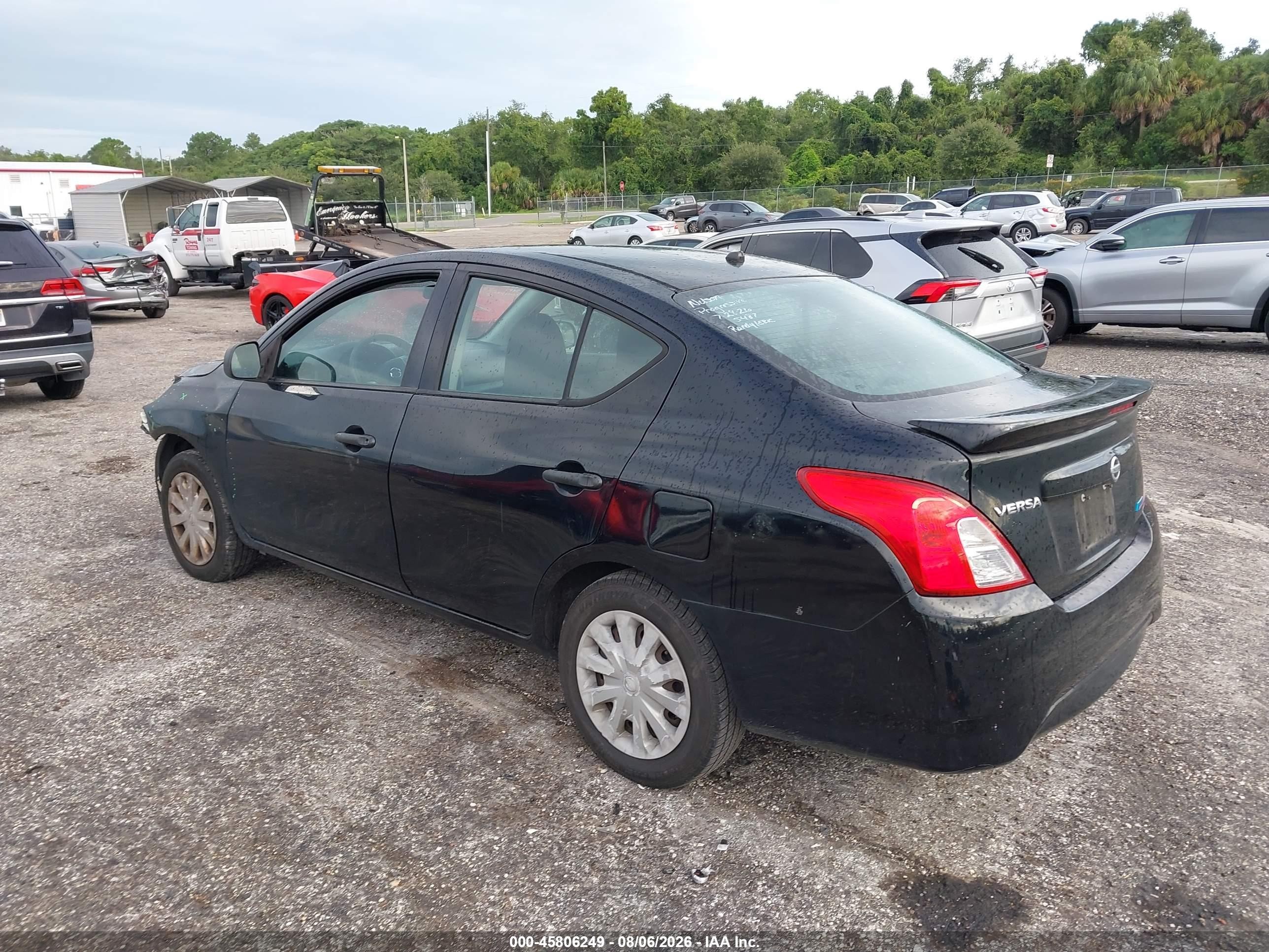 2015 Nissan Versa 1.6 S+ Black vin: 3N1CN7AP7FL914375