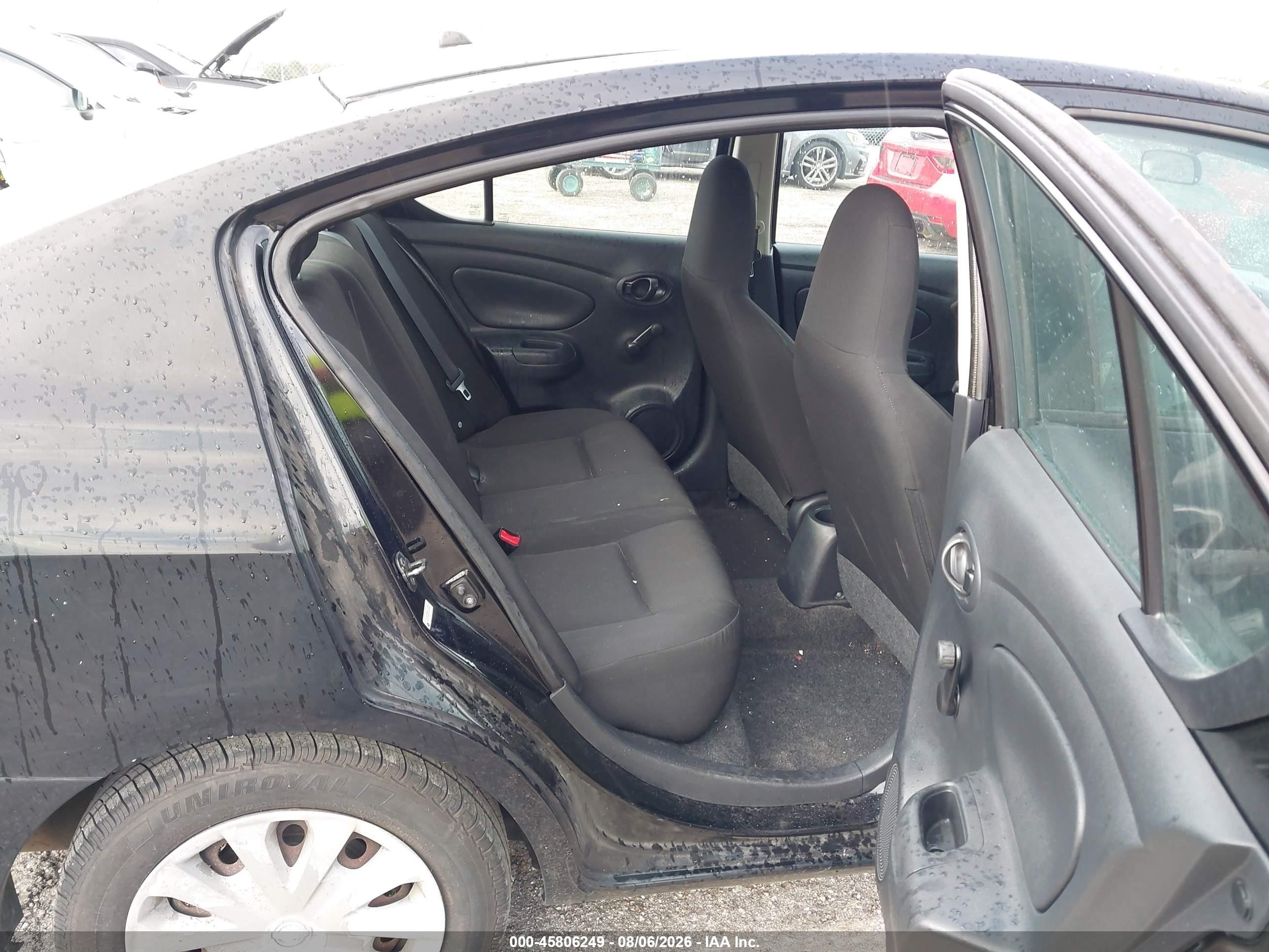 2015 Nissan Versa 1.6 S+ Black vin: 3N1CN7AP7FL914375