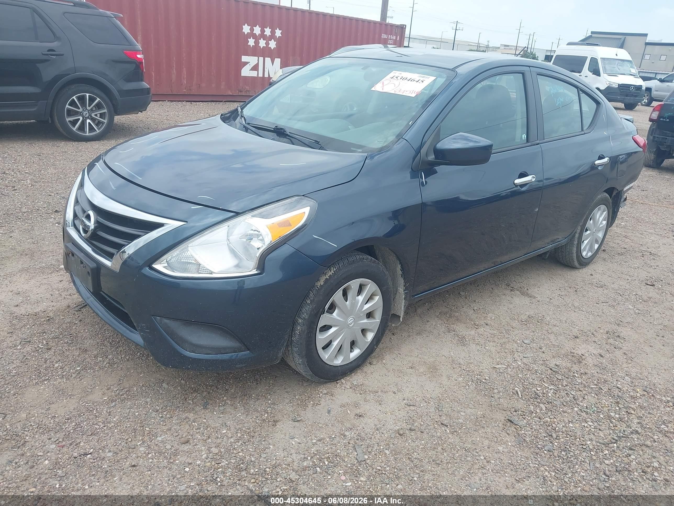 2015 Nissan Versa 1.6 Sv Blue vin: 3N1CN7AP7FL918779