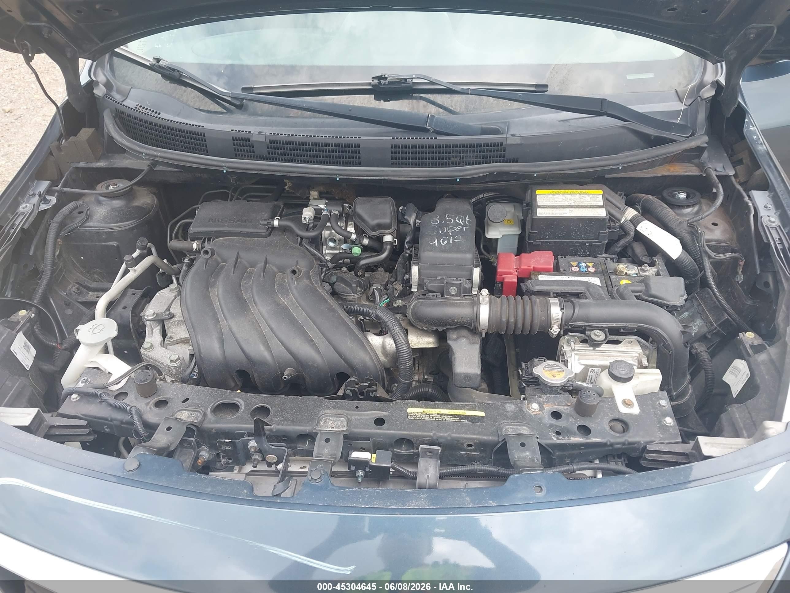 2015 Nissan Versa 1.6 Sv Blue vin: 3N1CN7AP7FL918779