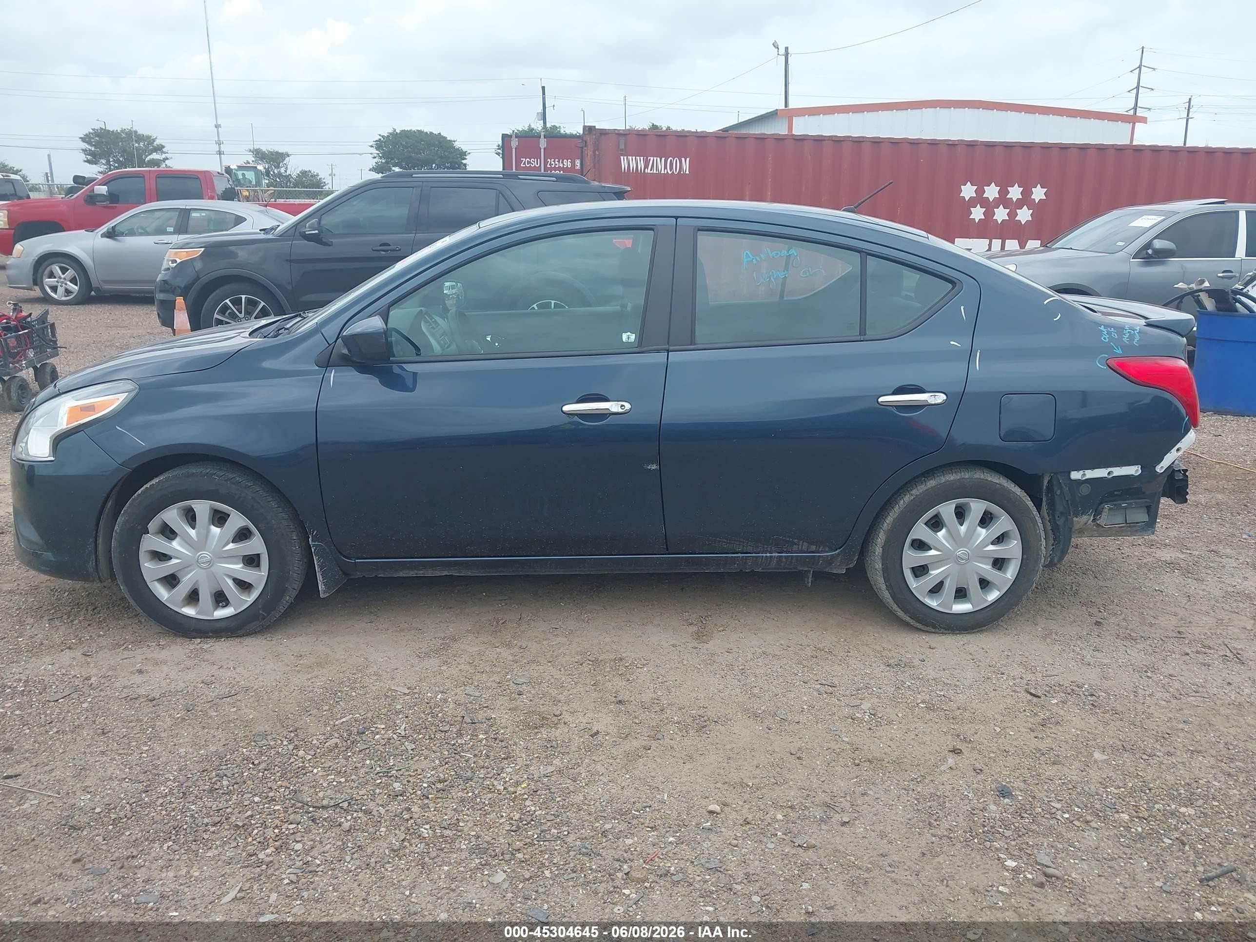 2015 Nissan Versa 1.6 Sv Blue vin: 3N1CN7AP7FL918779