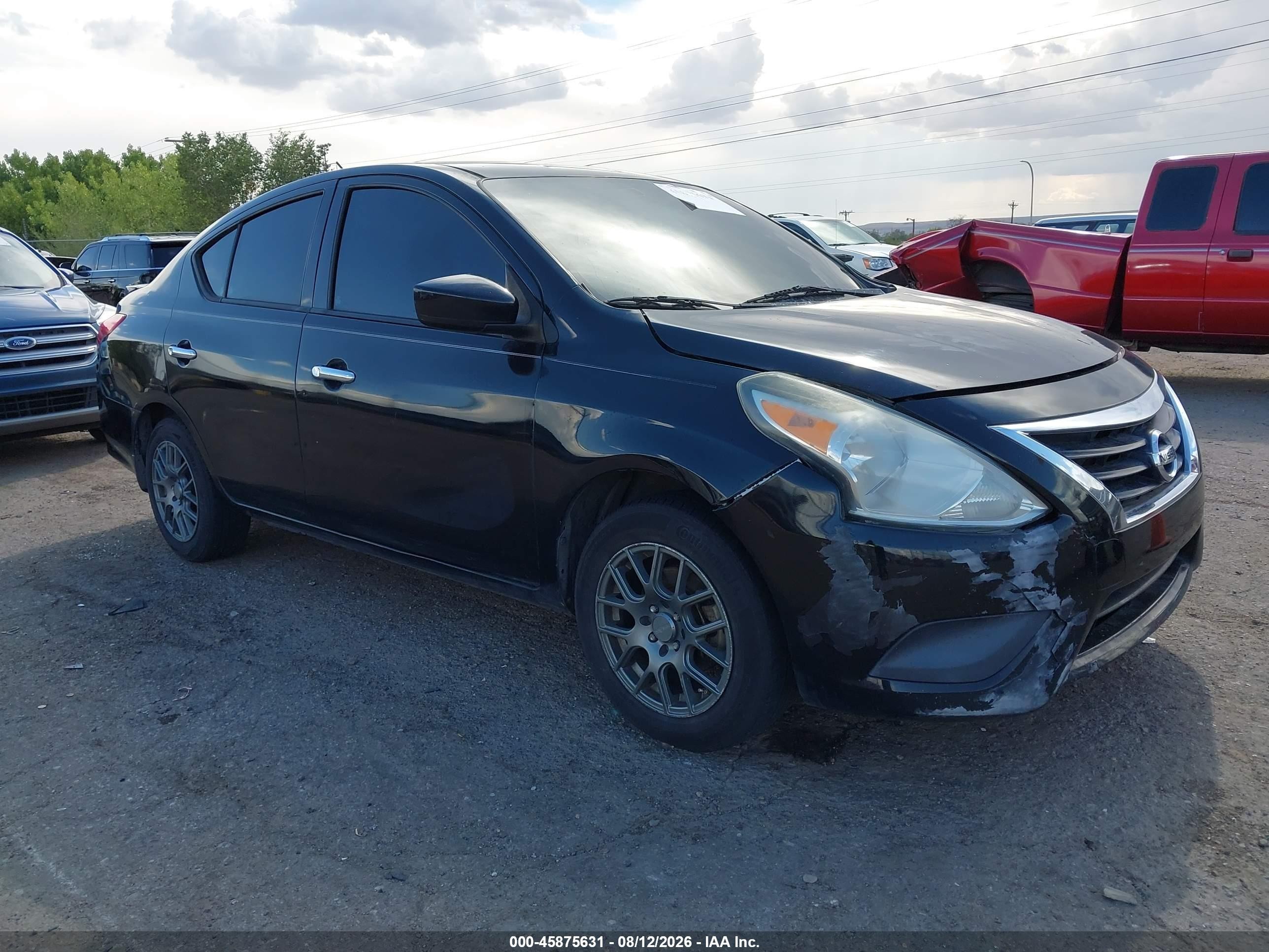 2015 Nissan Versa 1.6 Sv Black vin: 3N1CN7AP7FL924341