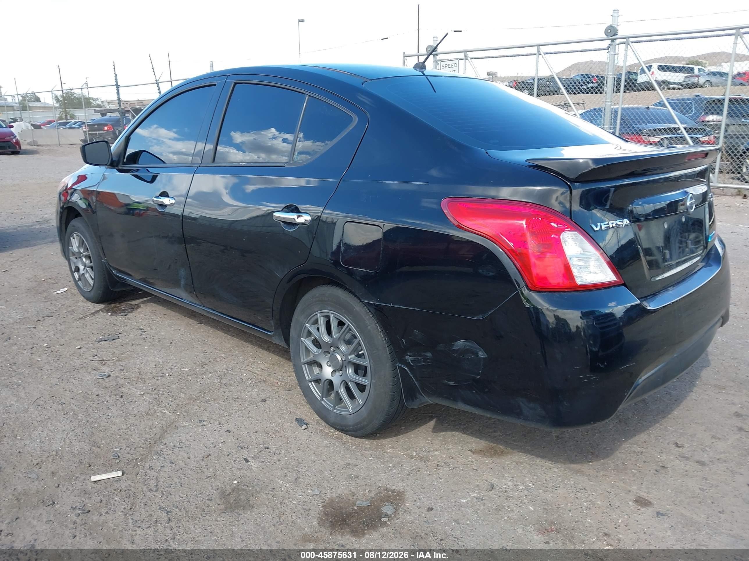 2015 Nissan Versa 1.6 Sv Black vin: 3N1CN7AP7FL924341