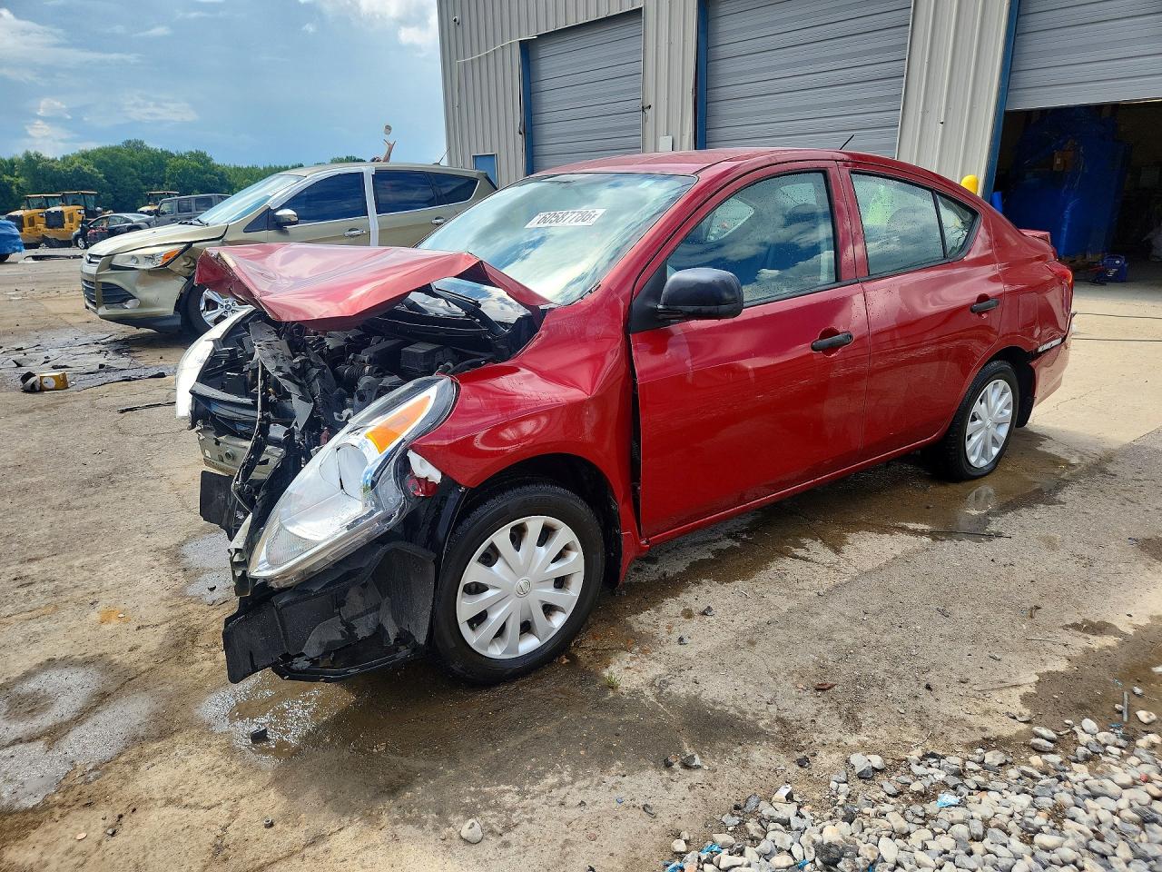 2015 Nissan Versa 1.6 S Plus Burgundy vin: 3N1CN7AP7FL931967