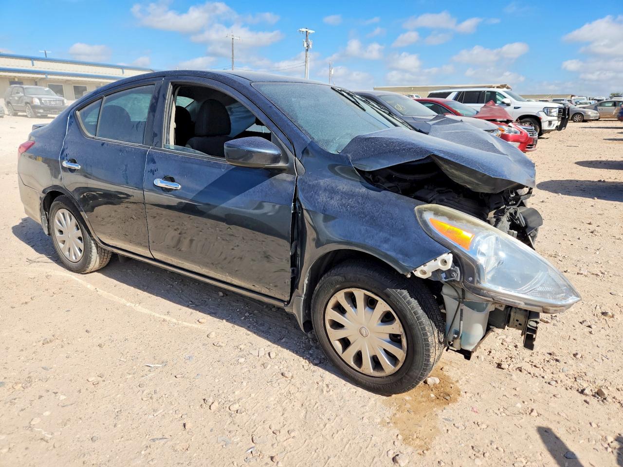 2015 Nissan Versa 1.6 Sv Blue vin: 3N1CN7AP7FL952995