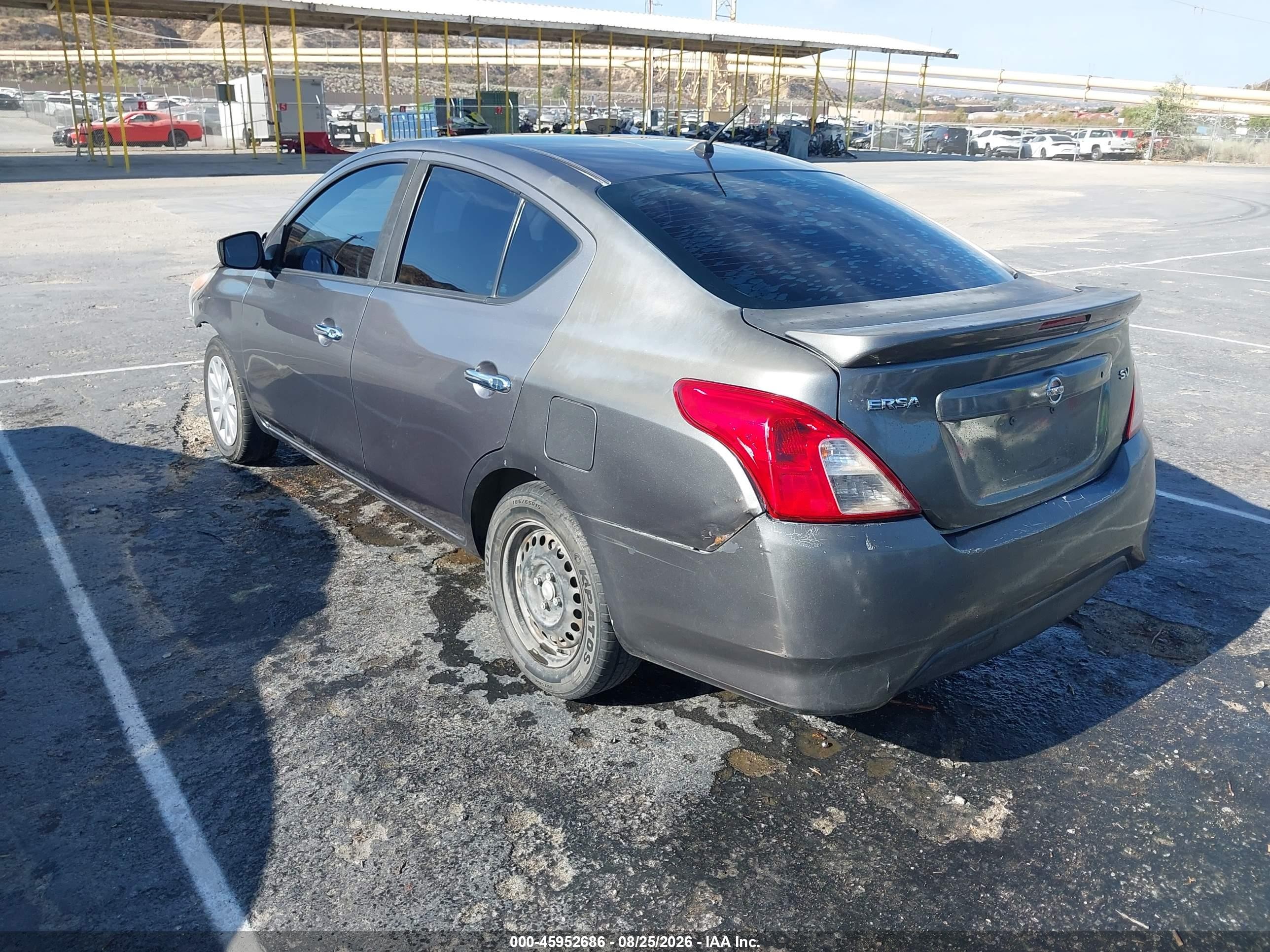 2017 Nissan Versa 1.6 Sv Gray vin: 3N1CN7AP7HL839518