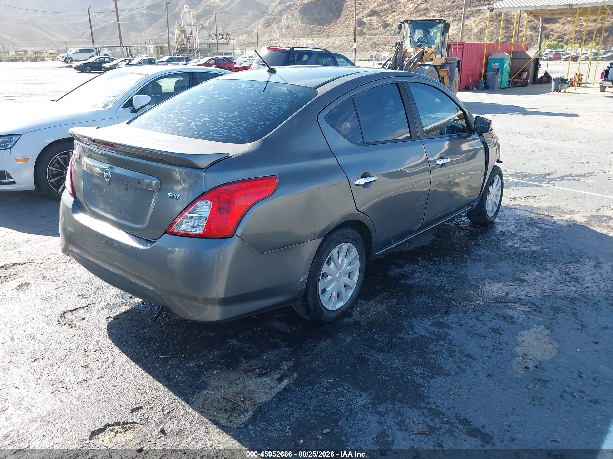 2017 Nissan Versa 1.6 Sv Gray vin: 3N1CN7AP7HL839518