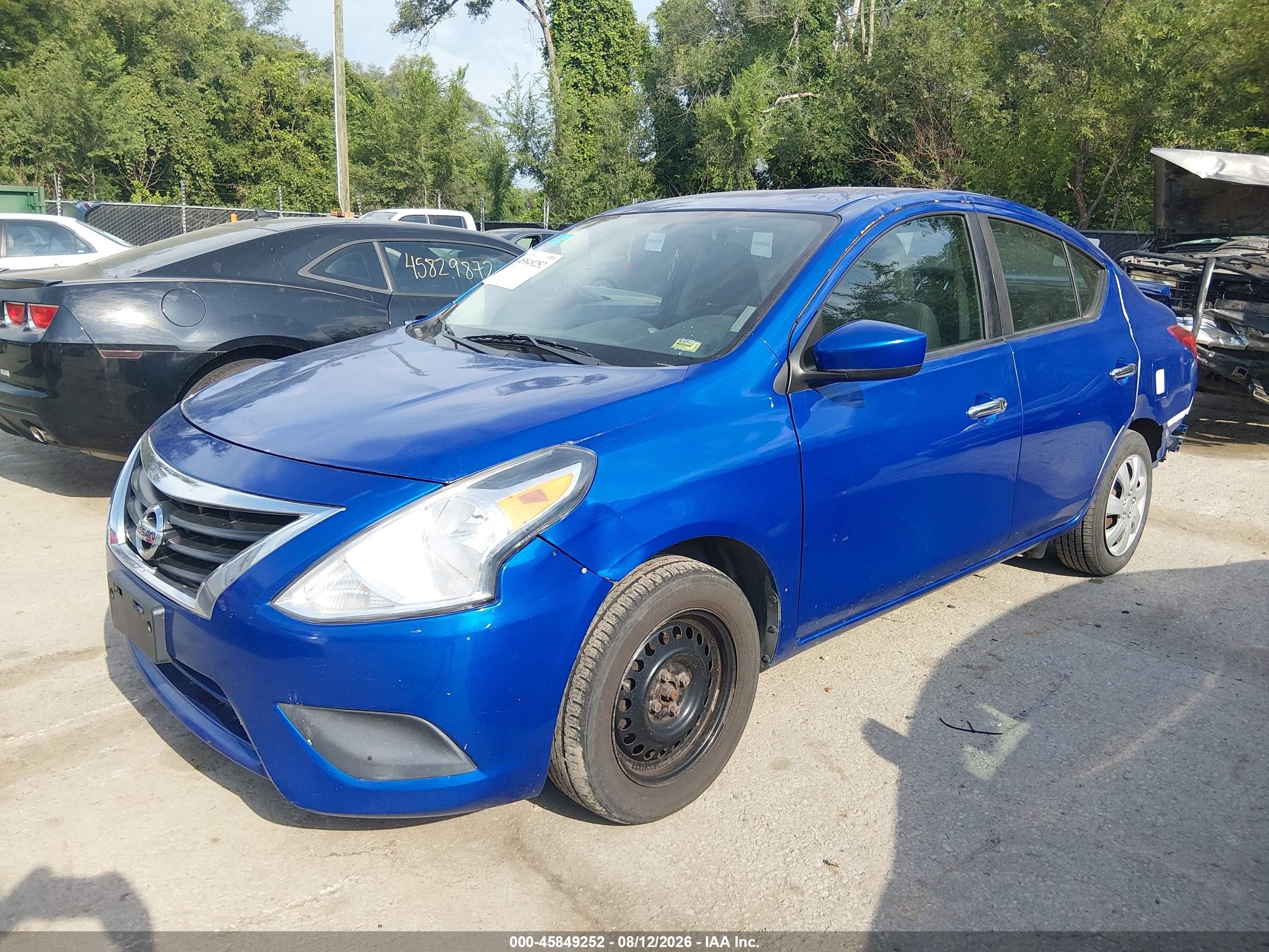 2017 Nissan Versa 1.6 Sv Blue vin: 3N1CN7AP7HL840975