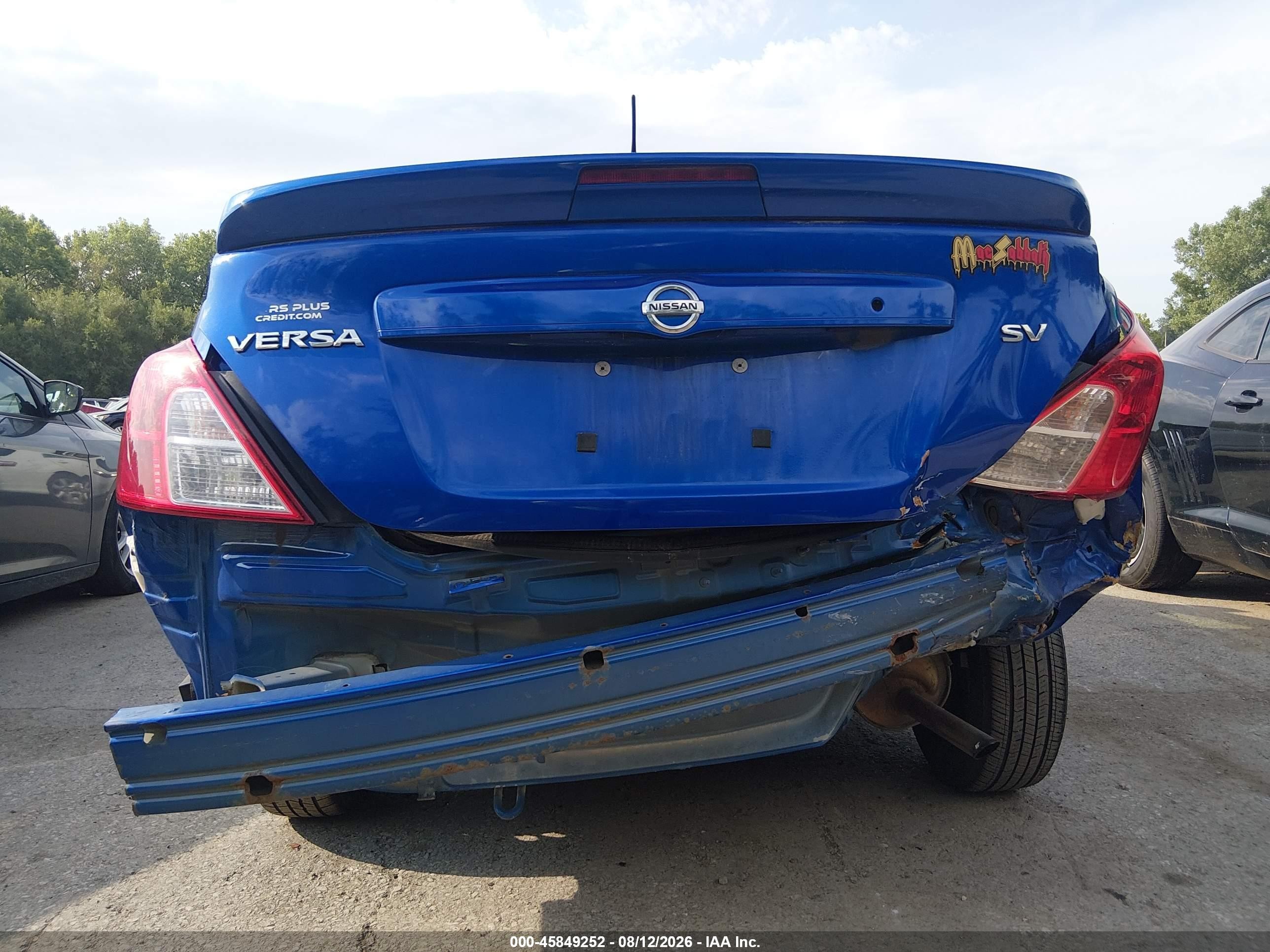 2017 Nissan Versa 1.6 Sv Blue vin: 3N1CN7AP7HL840975