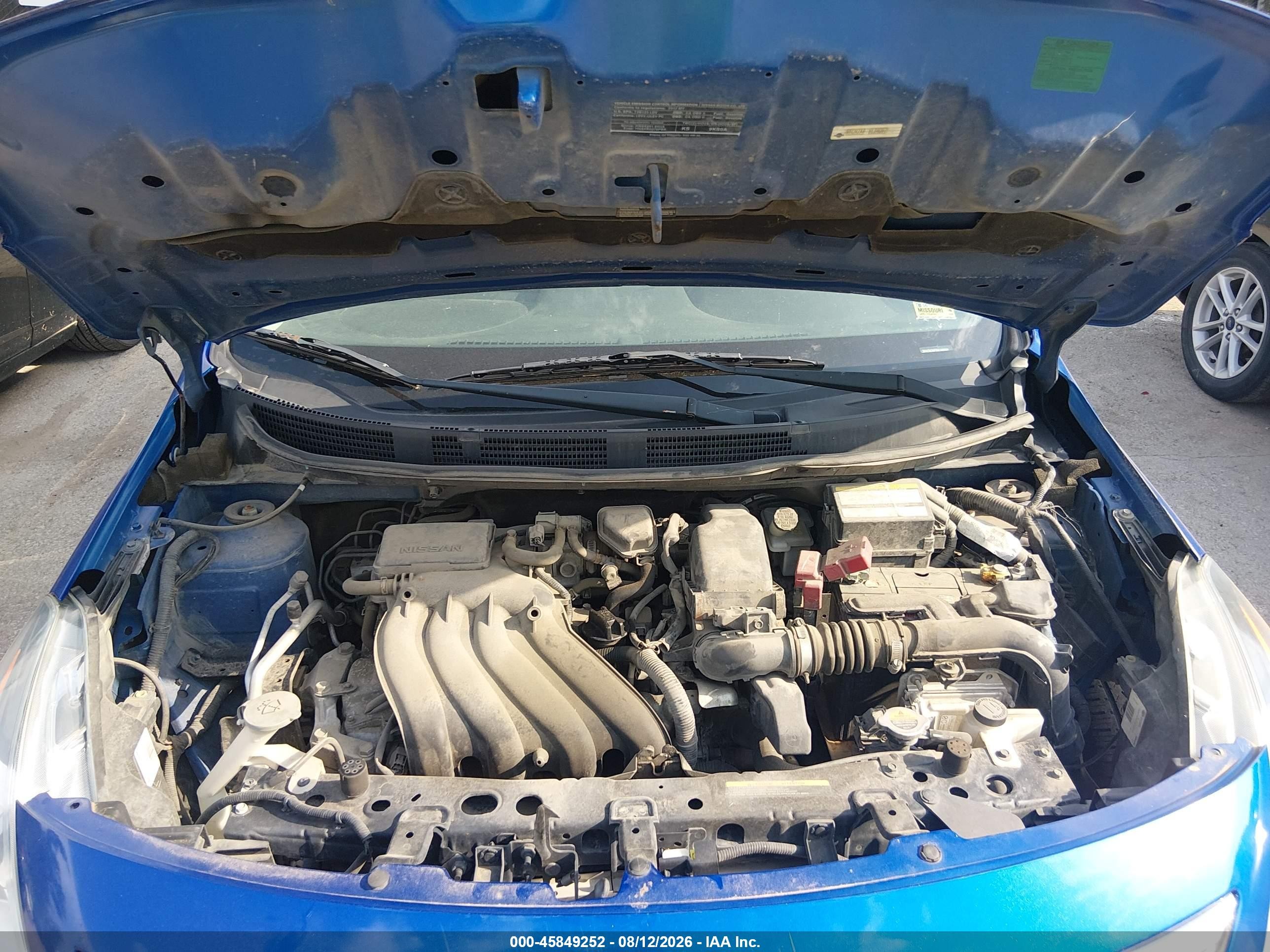 2017 Nissan Versa 1.6 Sv Blue vin: 3N1CN7AP7HL840975