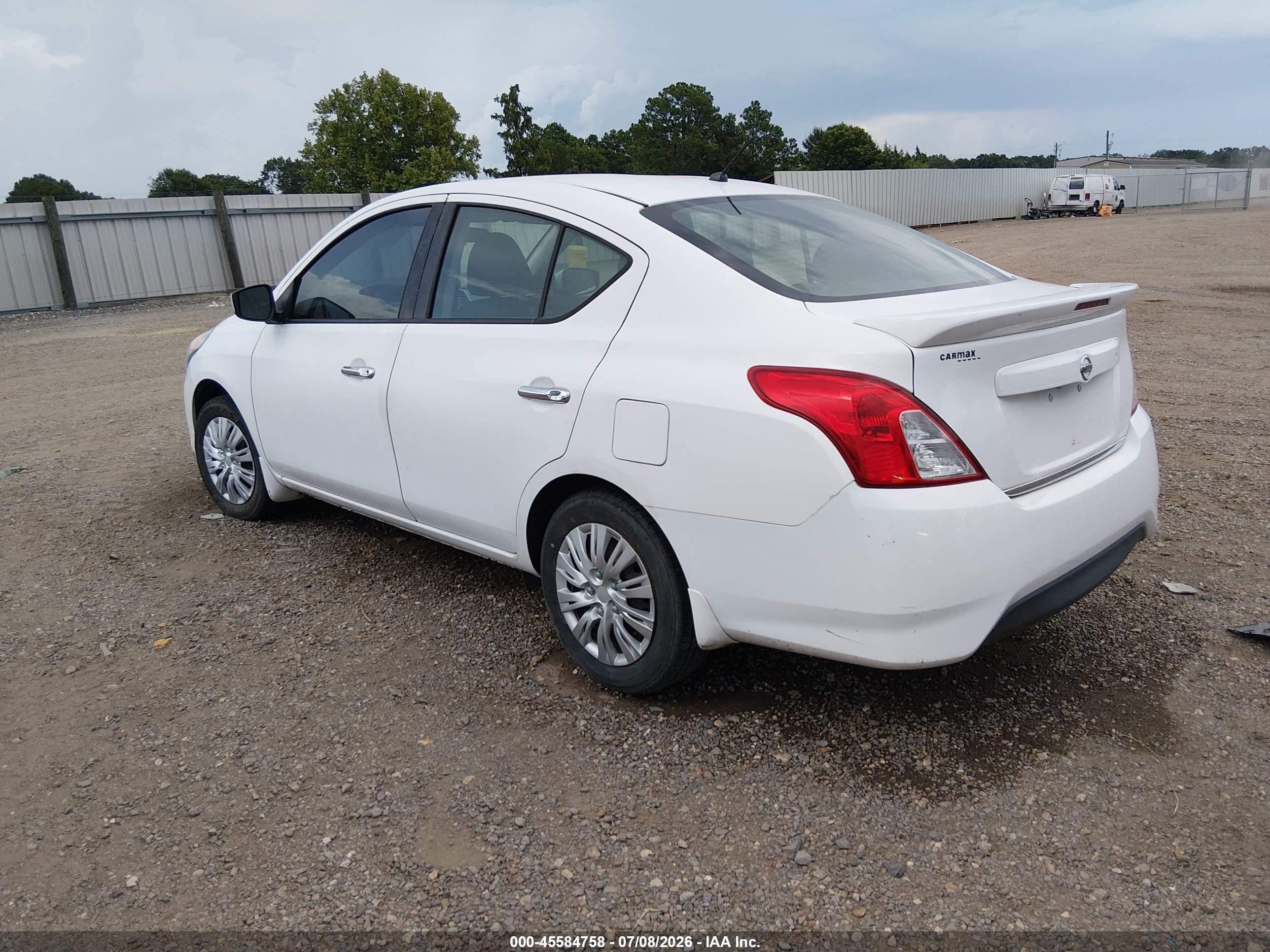 2017 Nissan Versa 1.6 Sv White vin: 3N1CN7AP7HL889478