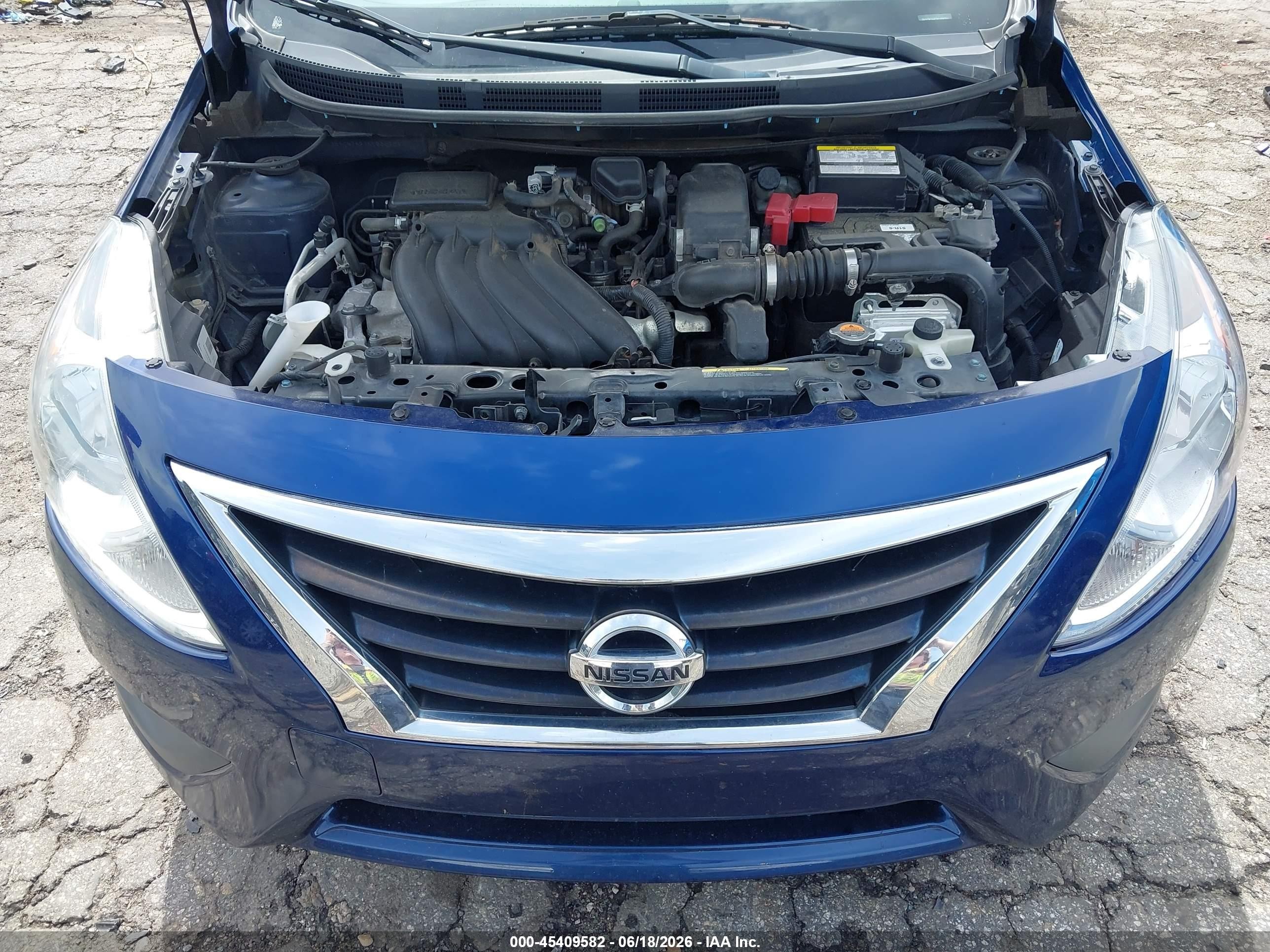 2019 Nissan Versa 1.6 Sv Blue vin: 3N1CN7AP7KL856701