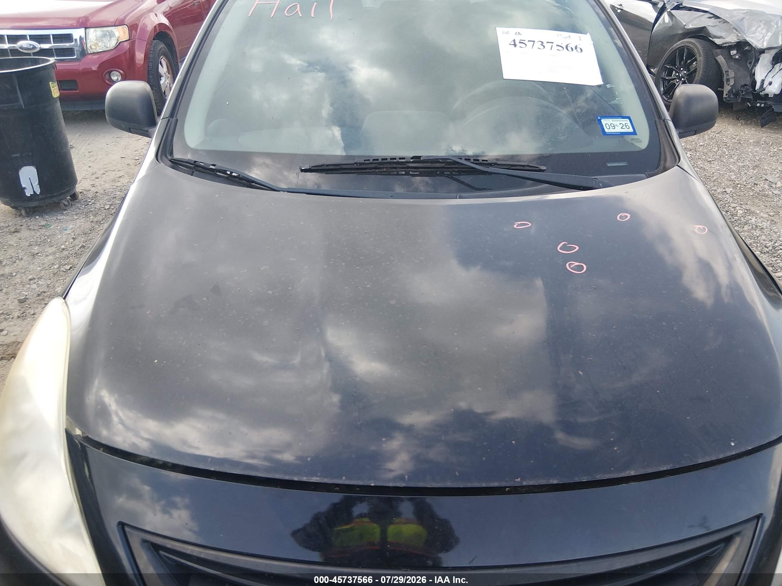 2012 Nissan Versa 1.6 S Черный vin: 3N1CN7AP8CL802728