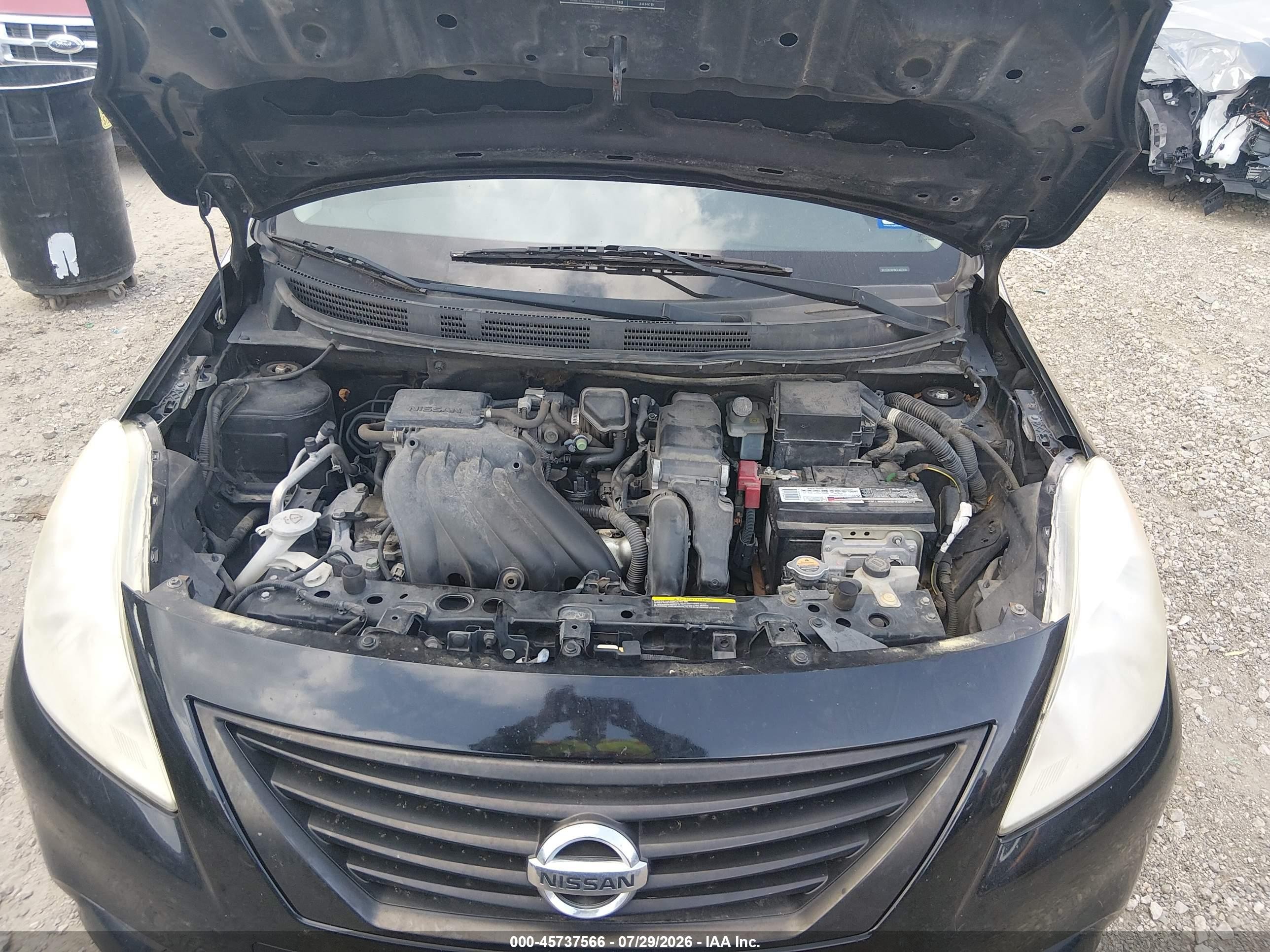 2012 Nissan Versa 1.6 S Черный vin: 3N1CN7AP8CL802728
