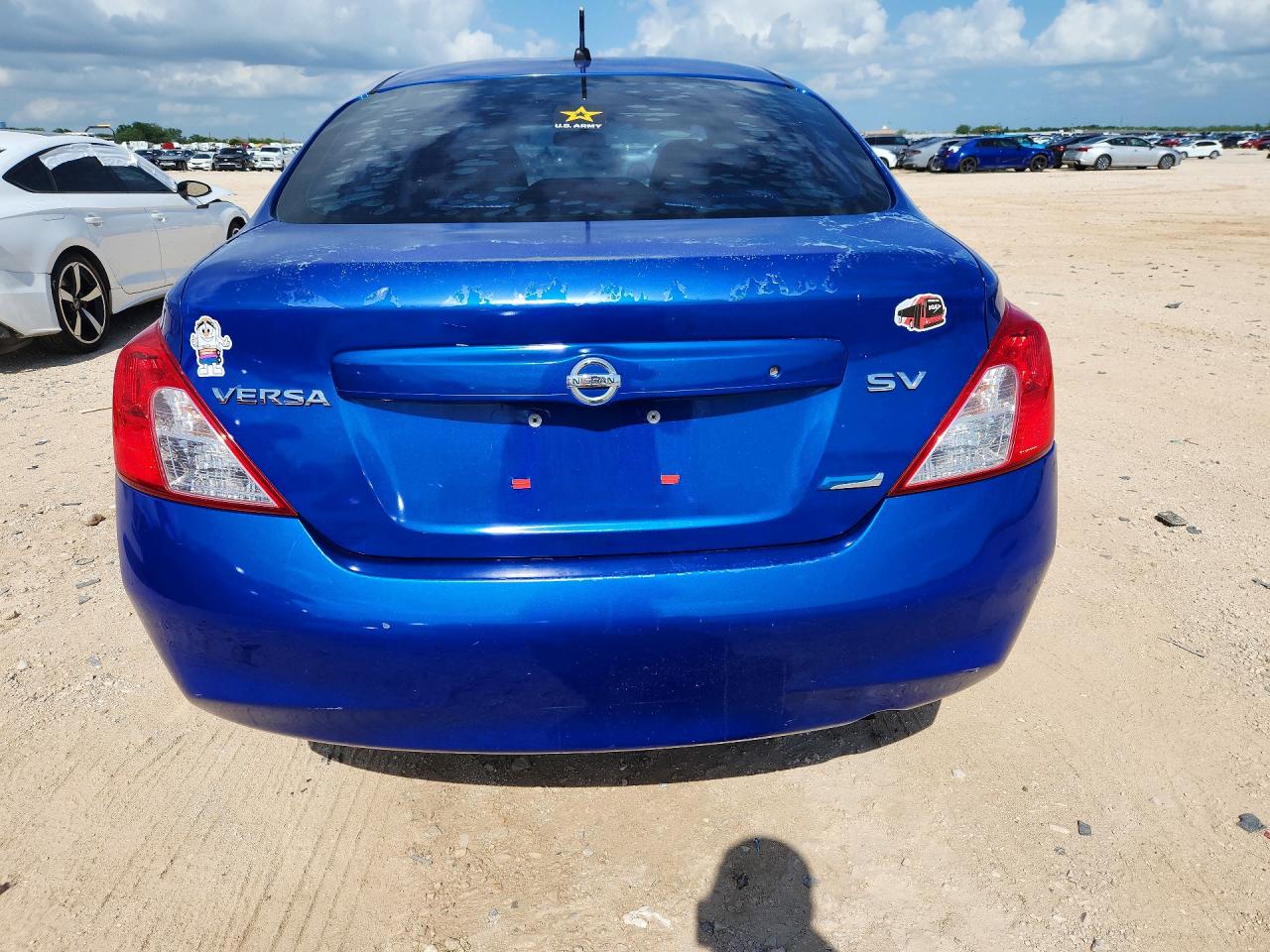 2012 Nissan Versa 1.6 S Blue vin: 3N1CN7AP8CL812515