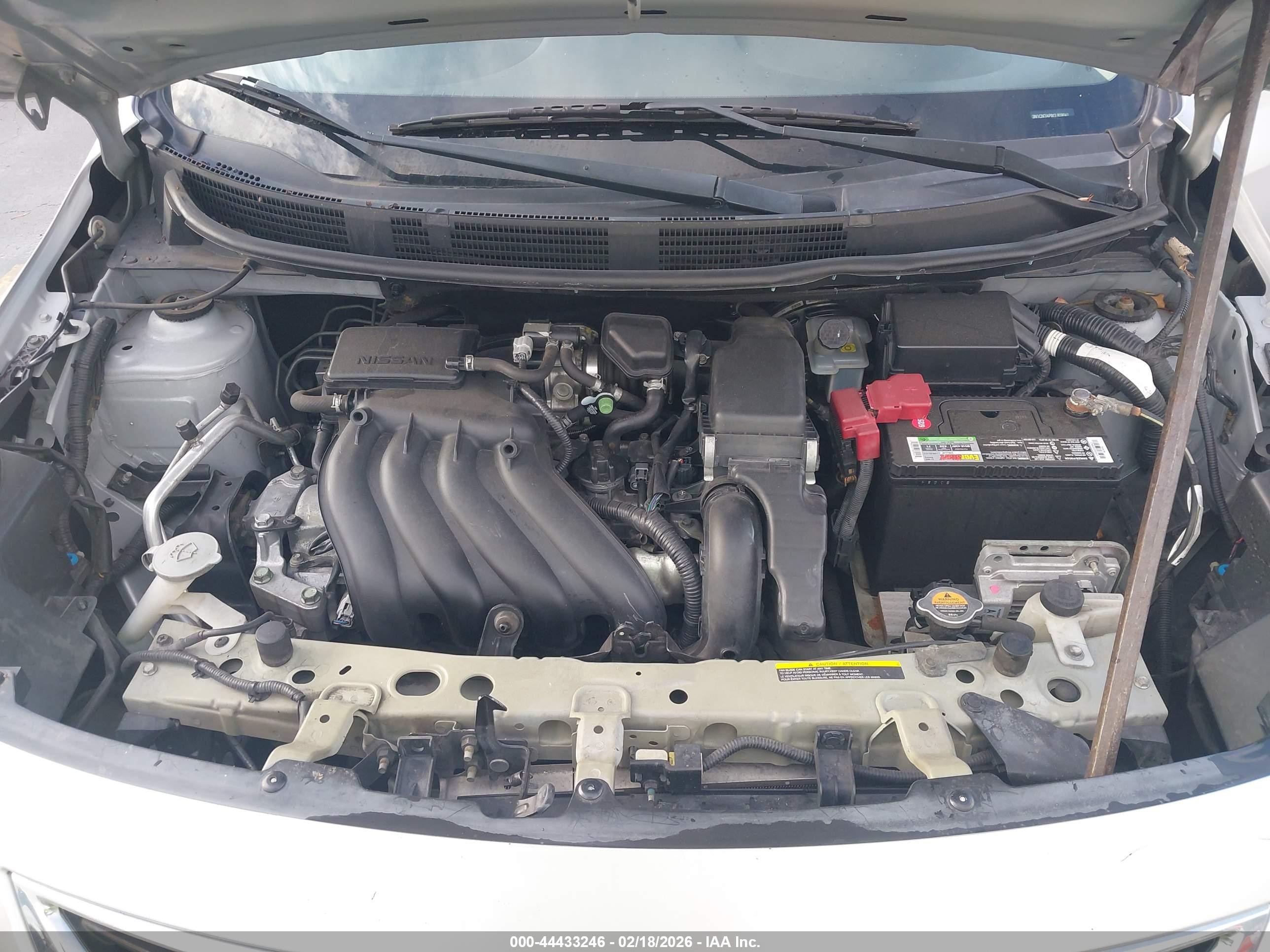 2012 Nissan Versa 1.6 Sv Silver vin: 3N1CN7AP8CL818041