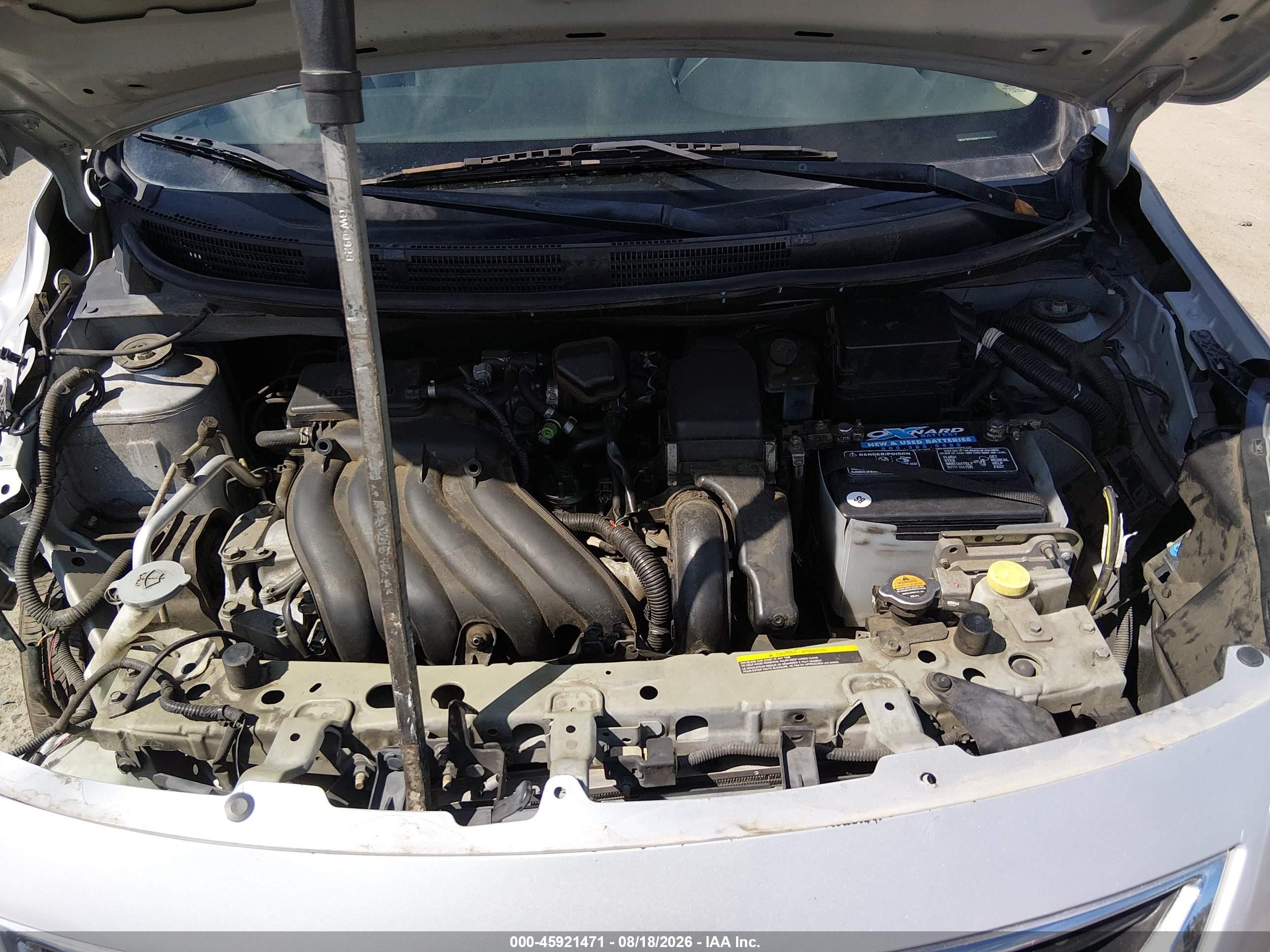 2012 Nissan Versa 1.6 Sv Gray vin: 3N1CN7AP8CL822624