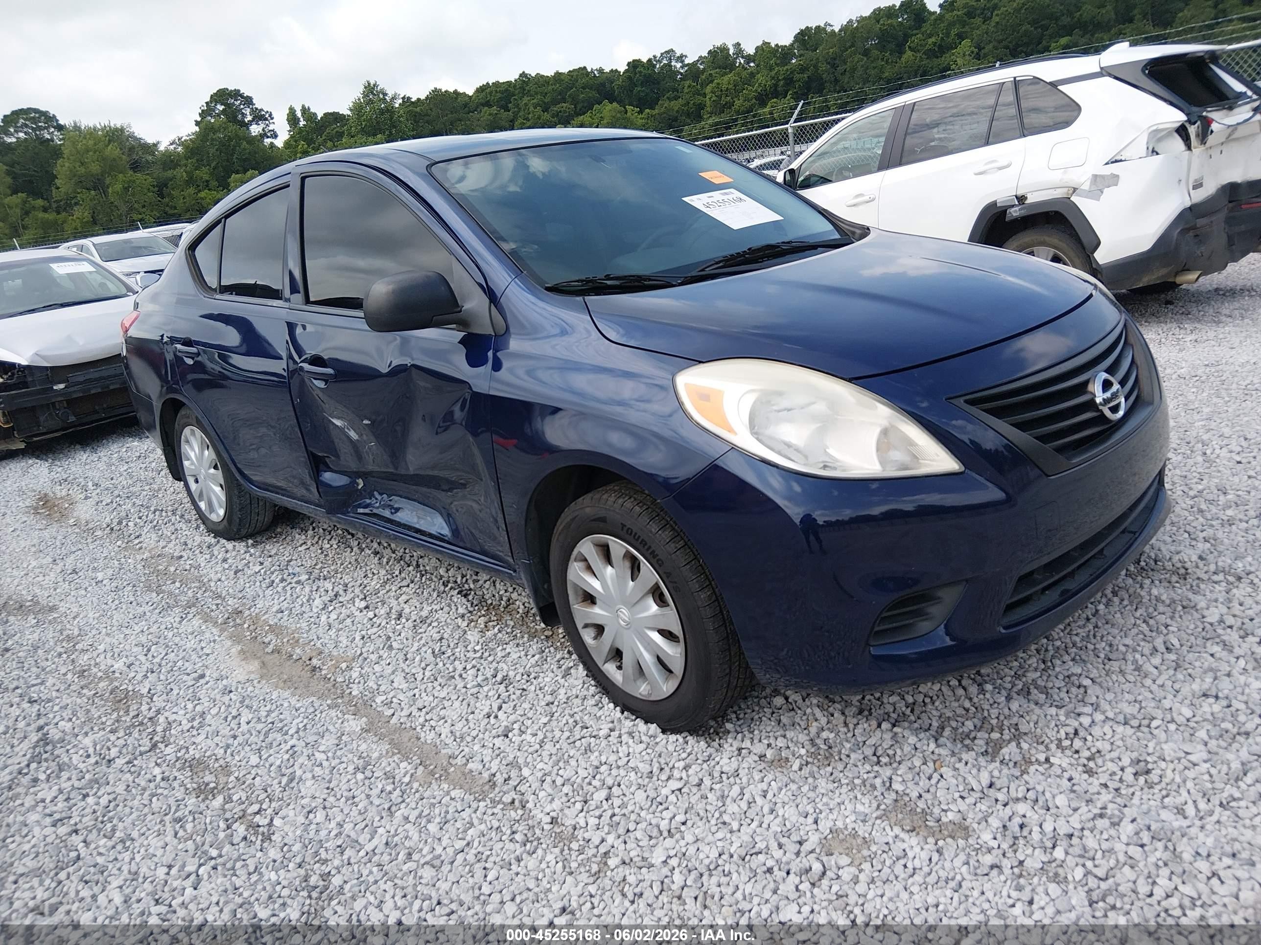 2012 Nissan Versa 1.6 S Blue vin: 3N1CN7AP8CL833400