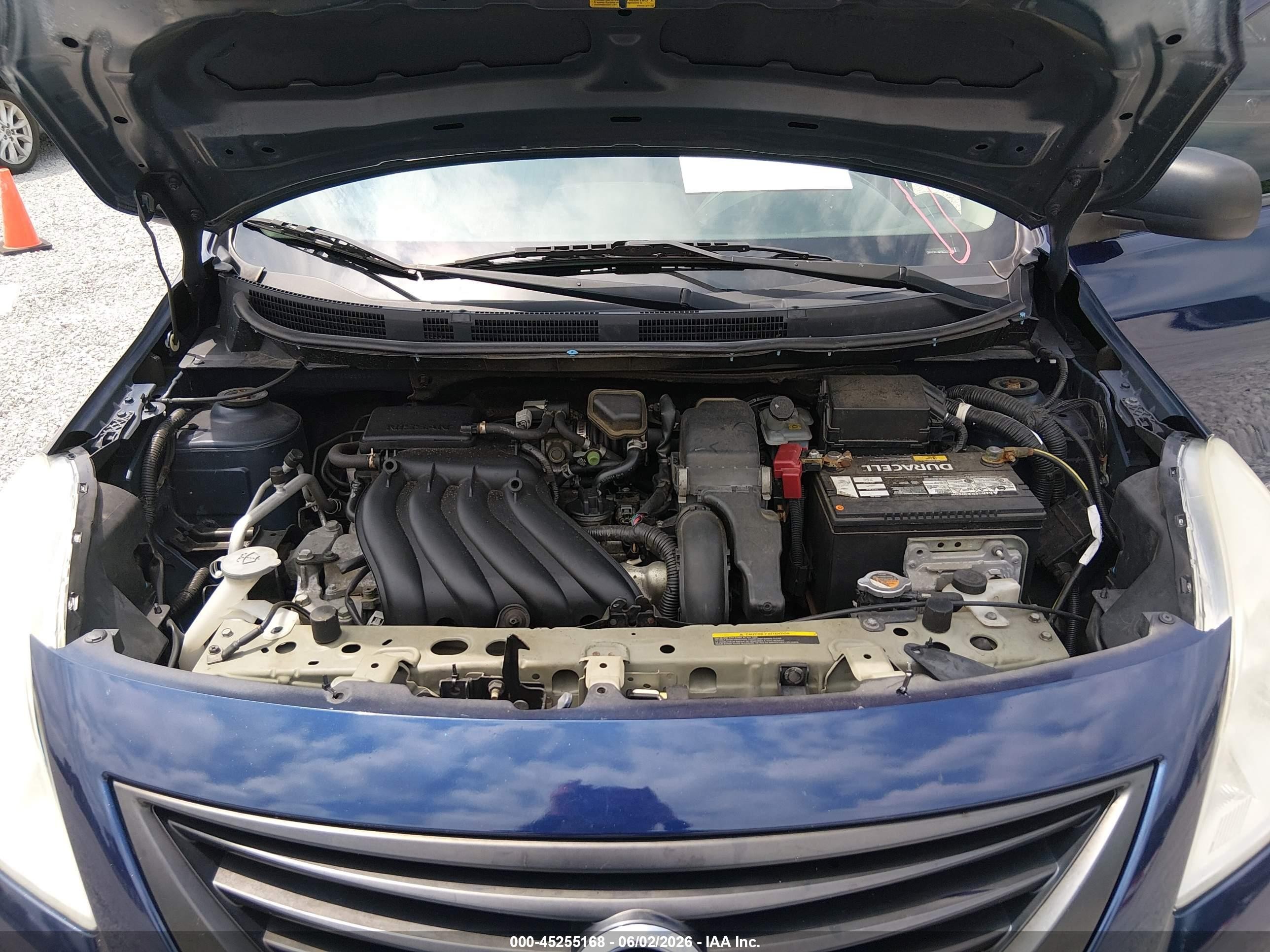 2012 Nissan Versa 1.6 S Blue vin: 3N1CN7AP8CL833400