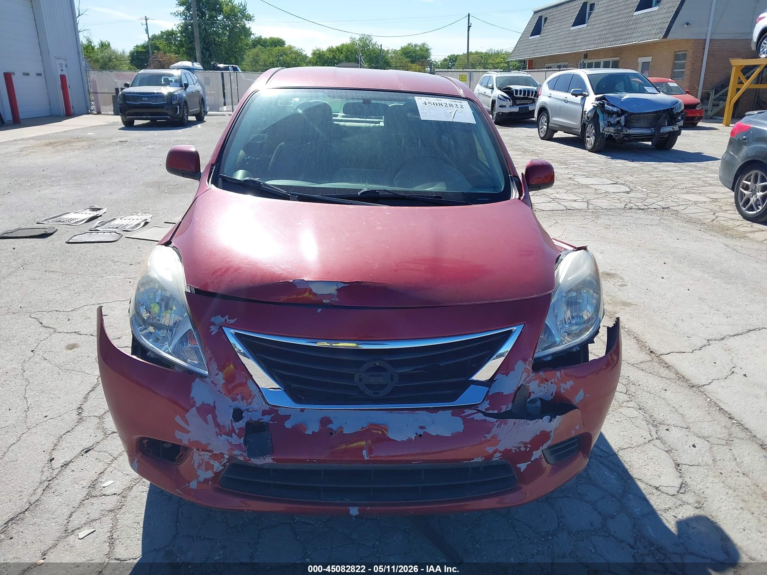 2012 Nissan Versa 1.6 Sv Красный vin: 3N1CN7AP8CL857678
