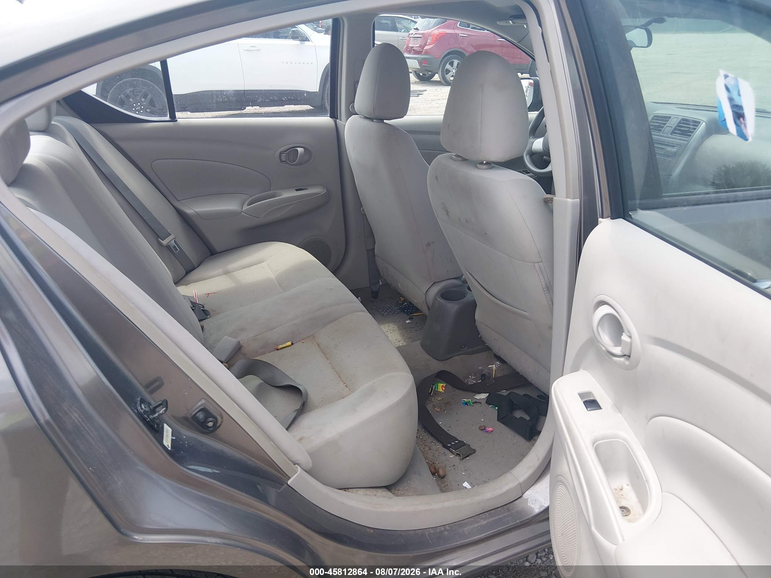 2012 Nissan Versa 1.6 Sv Gray vin: 3N1CN7AP8CL869930