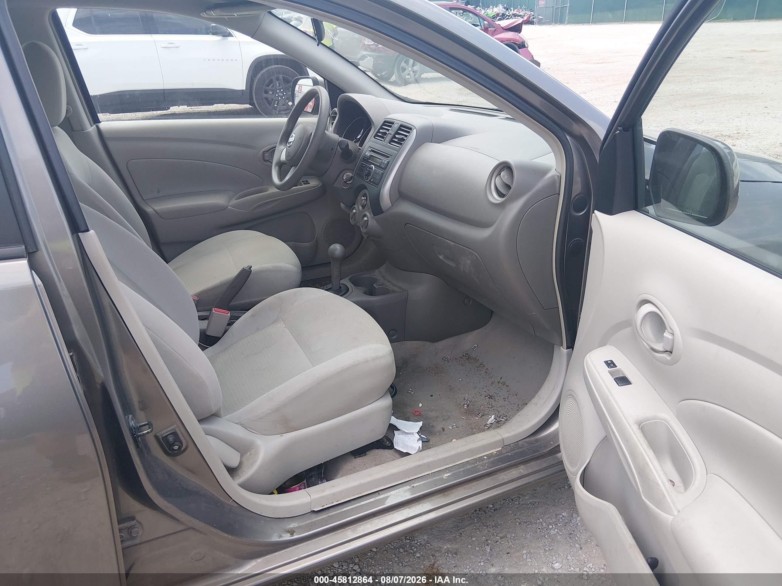 2012 Nissan Versa 1.6 Sv Gray vin: 3N1CN7AP8CL869930