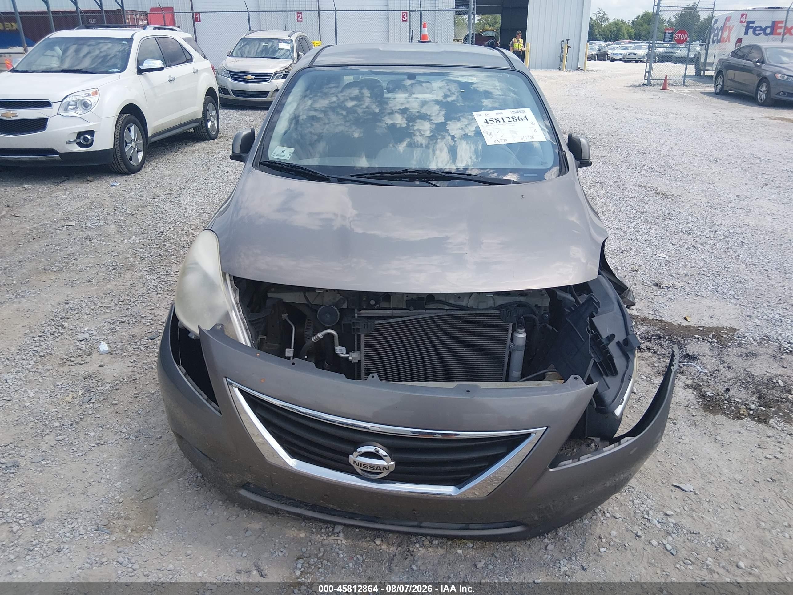 2012 Nissan Versa 1.6 Sv Gray vin: 3N1CN7AP8CL869930