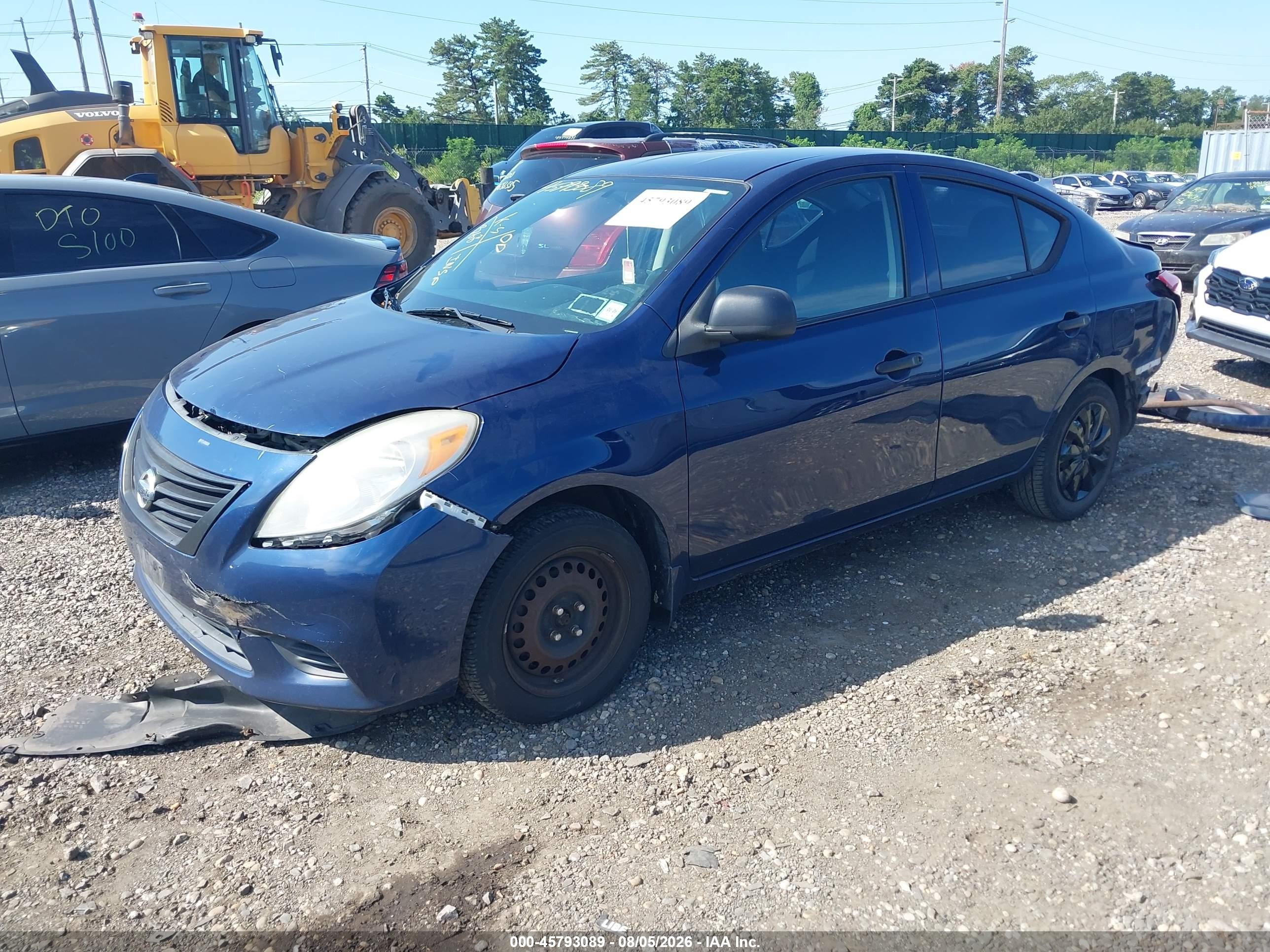 2012 Nissan Versa 1.6 S Blue vin: 3N1CN7AP8CL877560
