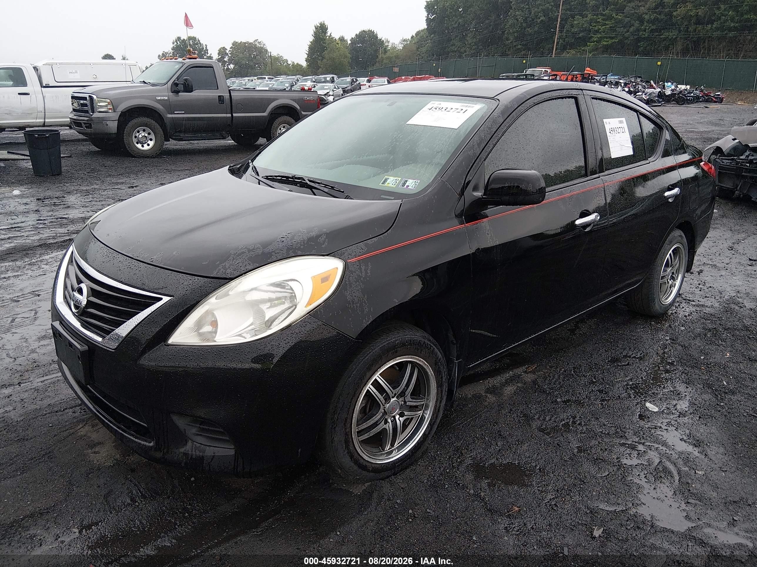 2012 Nissan Versa 1.6 Sl Black vin: 3N1CN7AP8CL878790