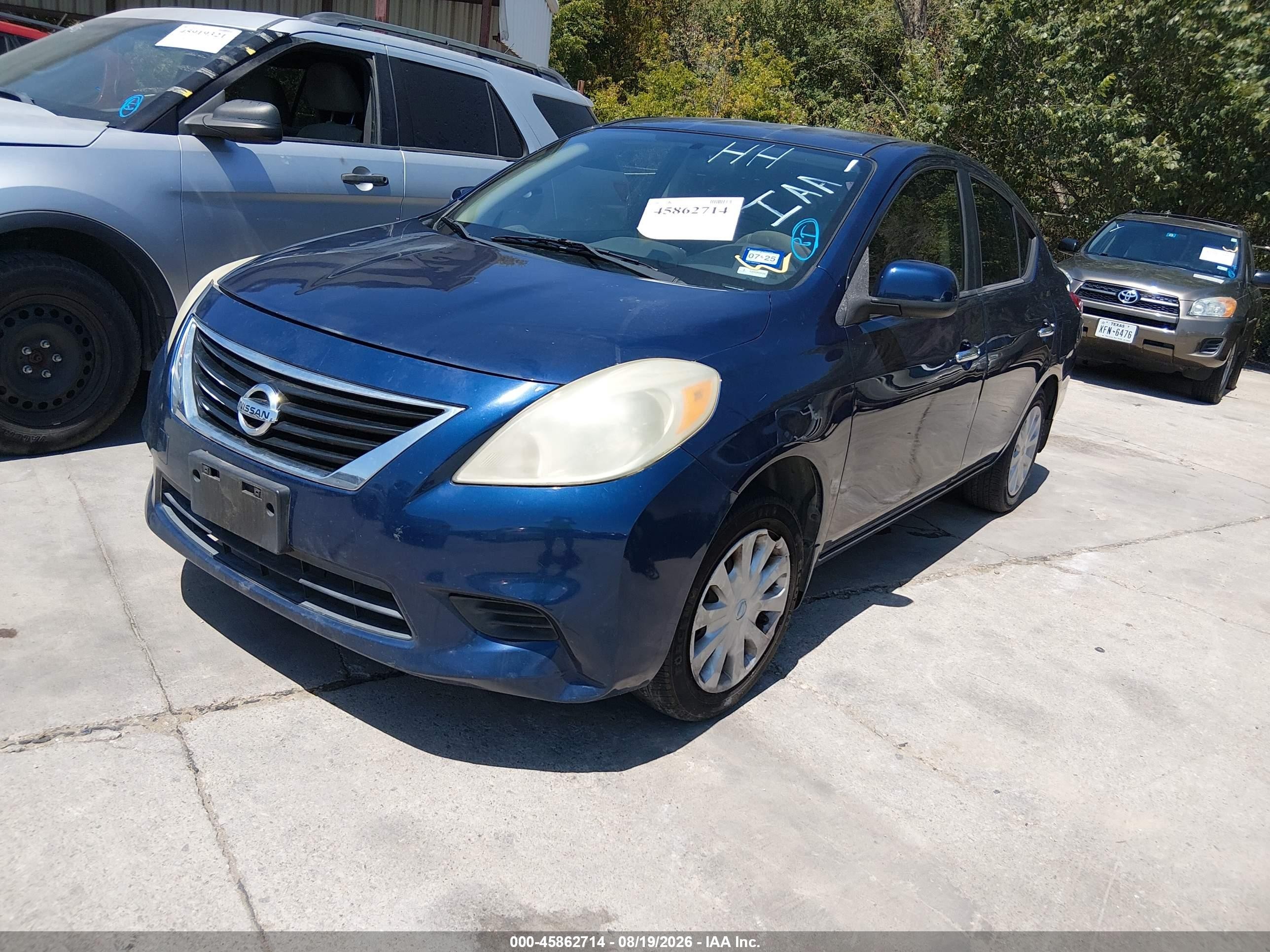 2012 Nissan Versa 1.6 Sv Blue vin: 3N1CN7AP8CL896836
