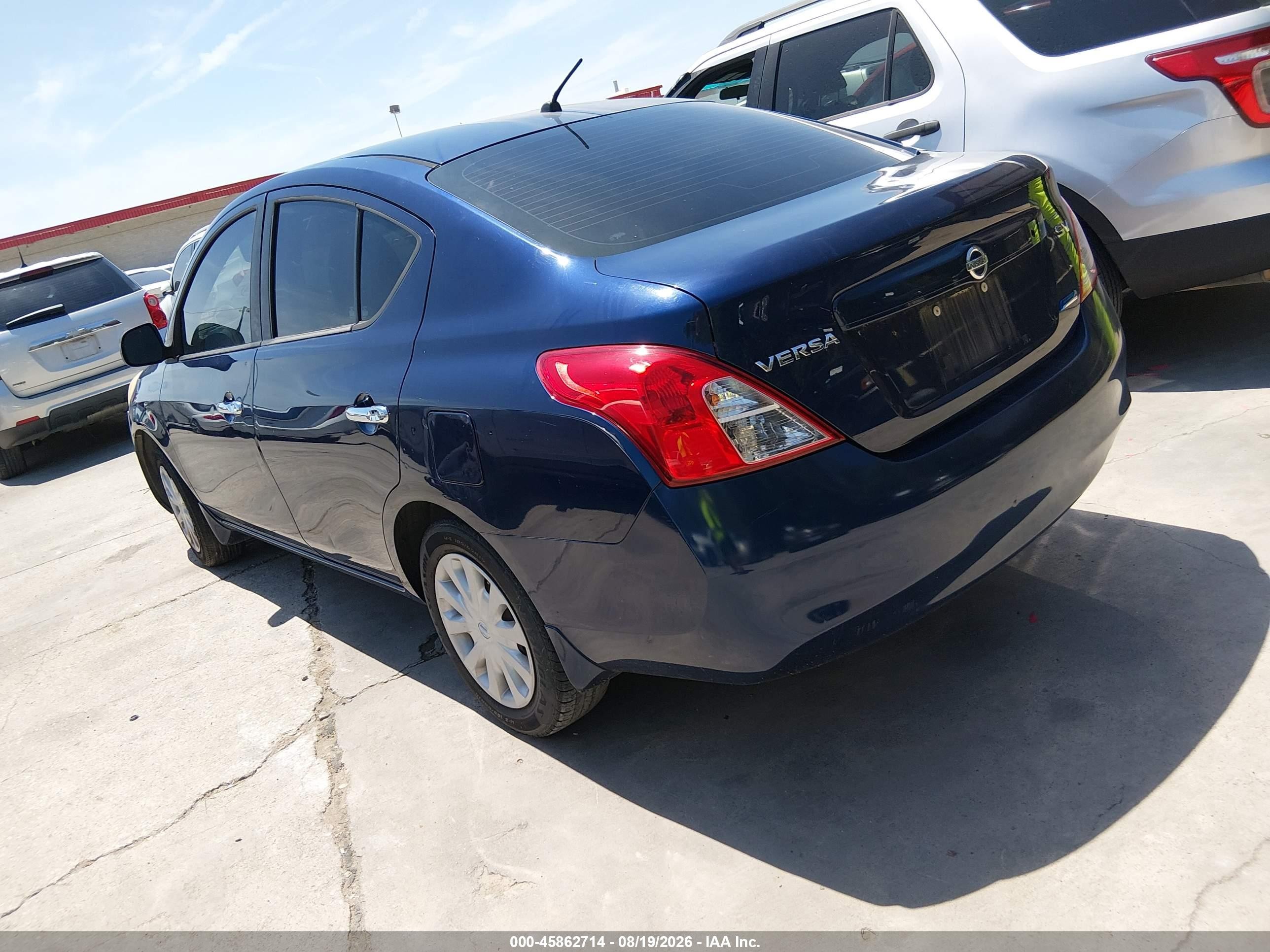 2012 Nissan Versa 1.6 Sv Blue vin: 3N1CN7AP8CL896836