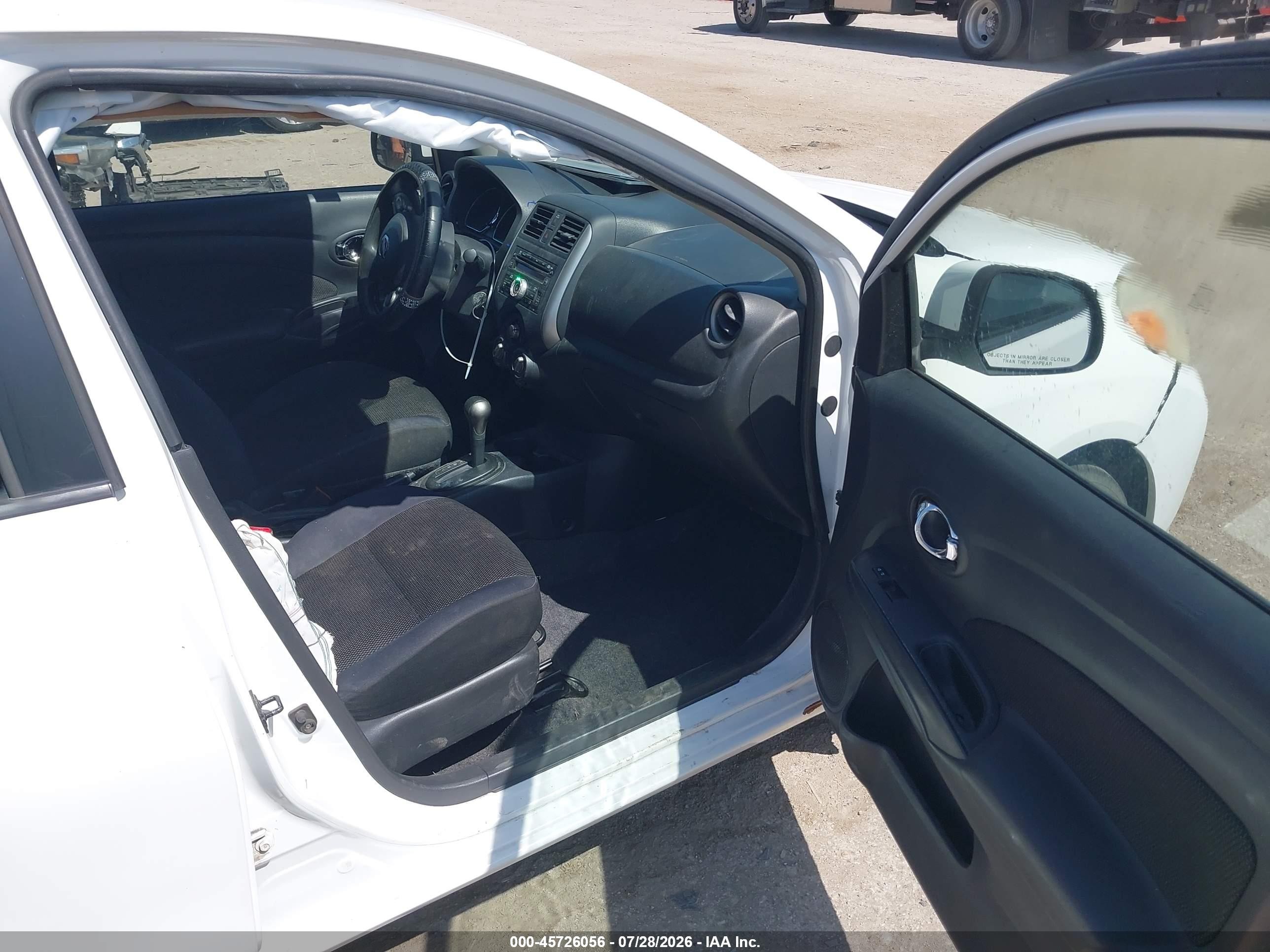 2012 Nissan Versa 1.6 Sl White vin: 3N1CN7AP8CL901176