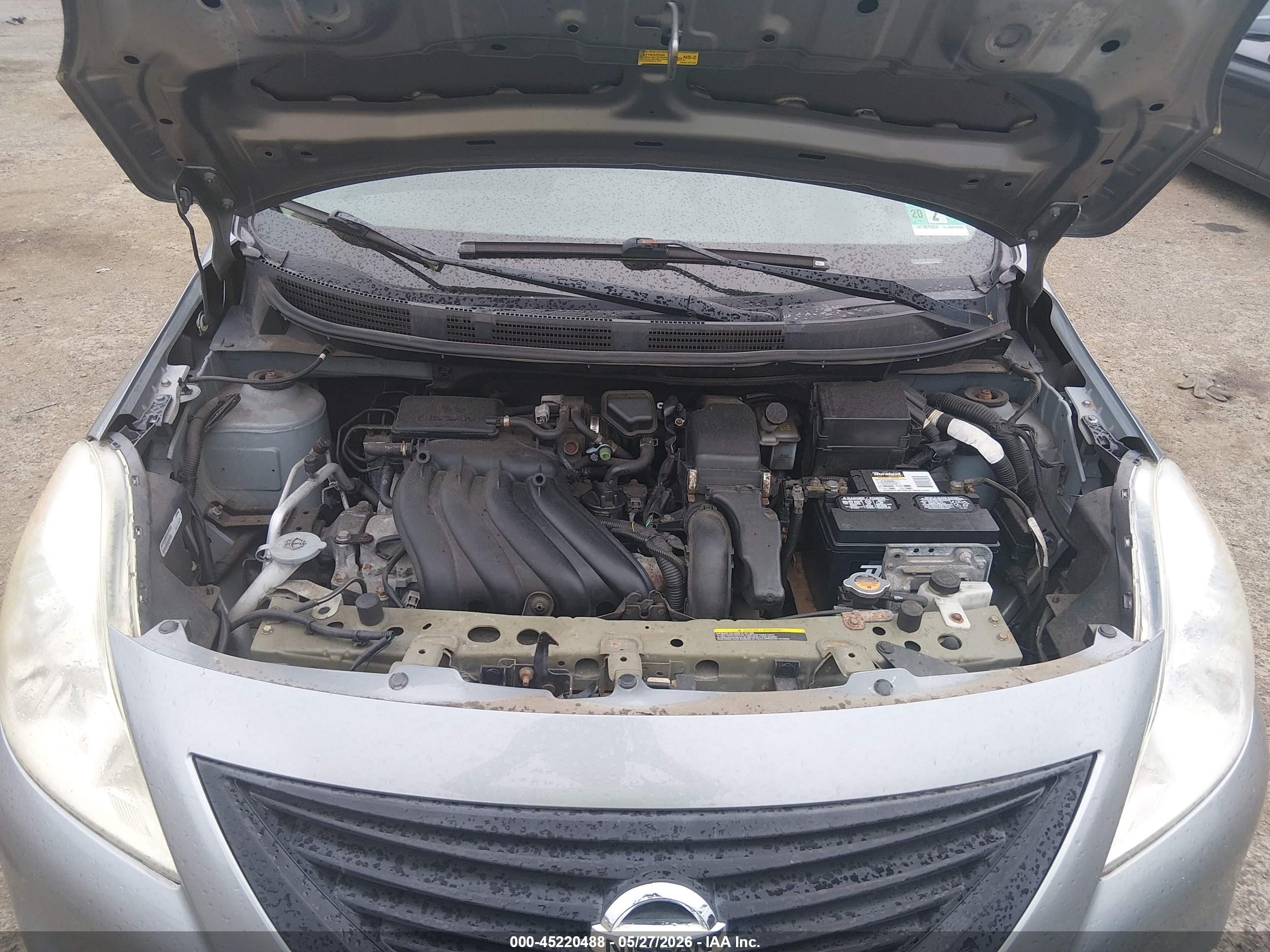 2012 Nissan Versa 1.6 S Gray vin: 3N1CN7AP8CL916809