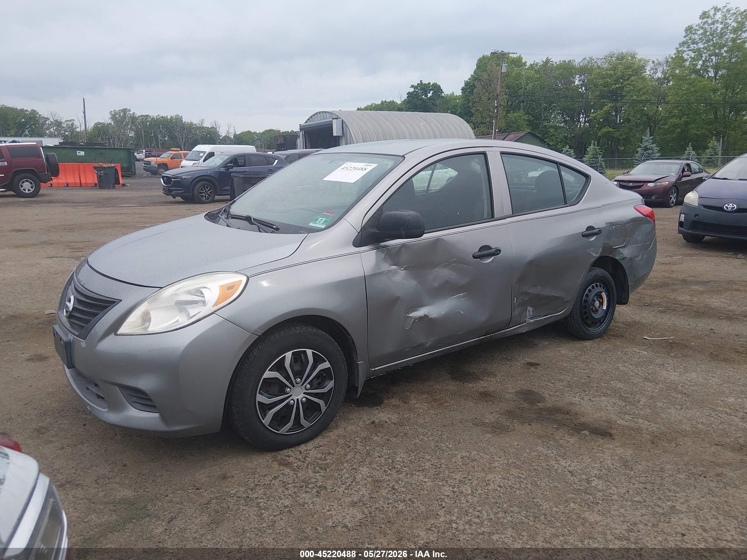 2012 Nissan Versa 1.6 S Gray vin: 3N1CN7AP8CL916809