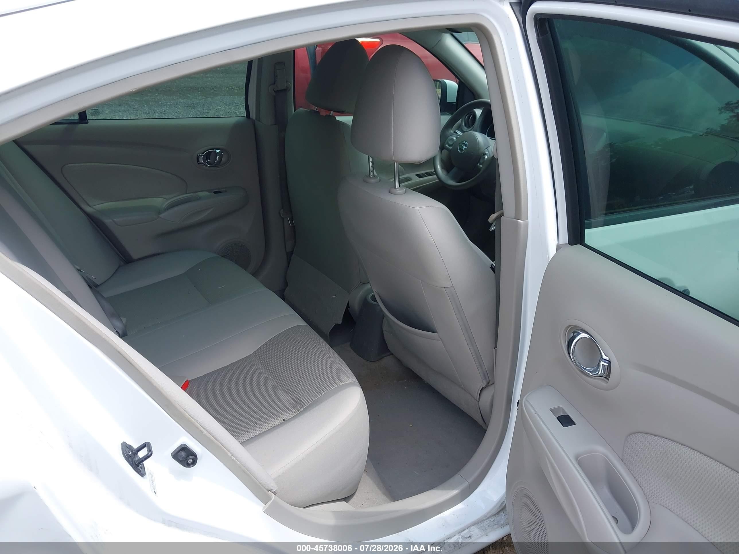 2012 Nissan Versa 1.6 Sl White vin: 3N1CN7AP8CL946697