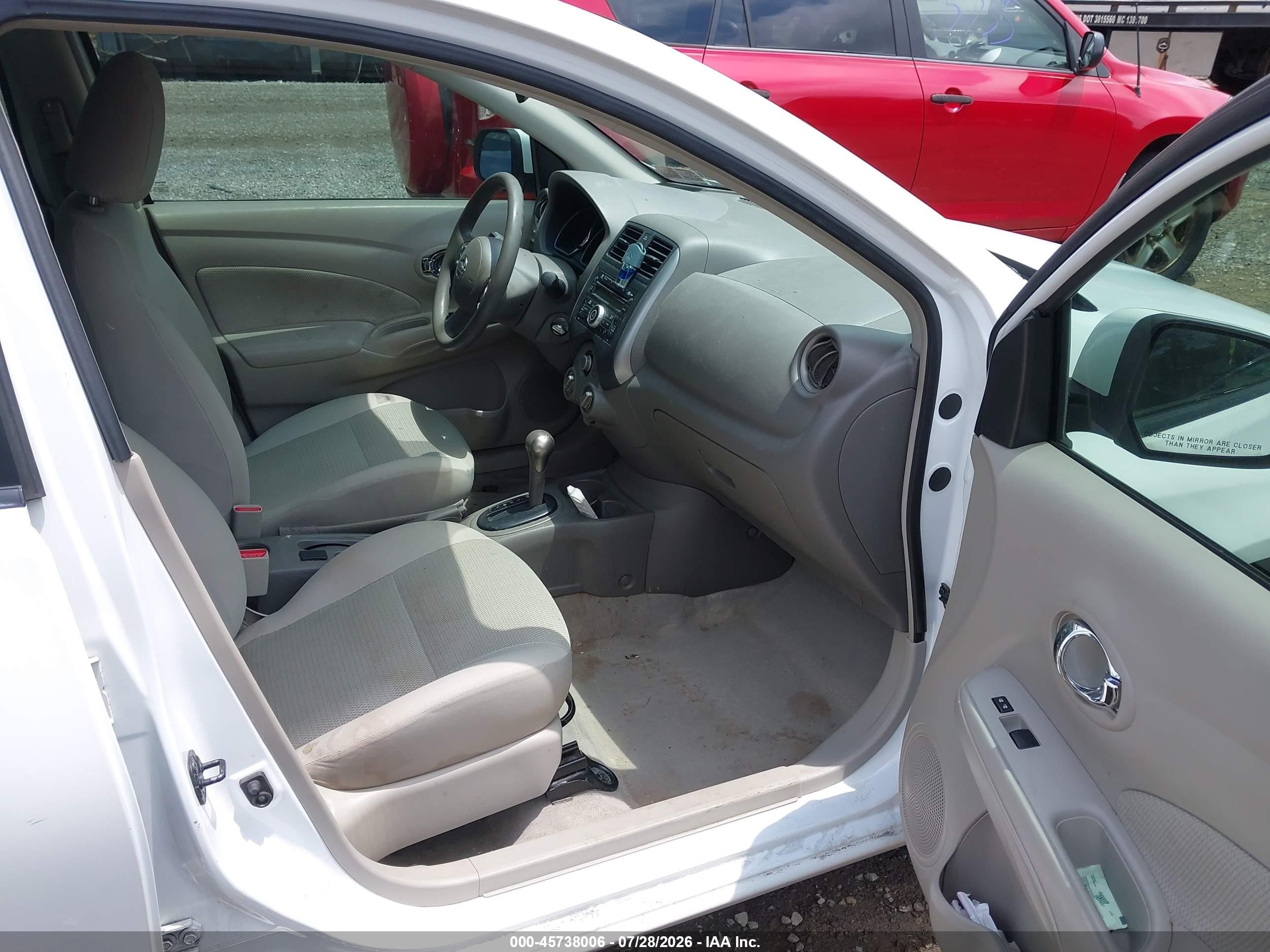 2012 Nissan Versa 1.6 Sl White vin: 3N1CN7AP8CL946697