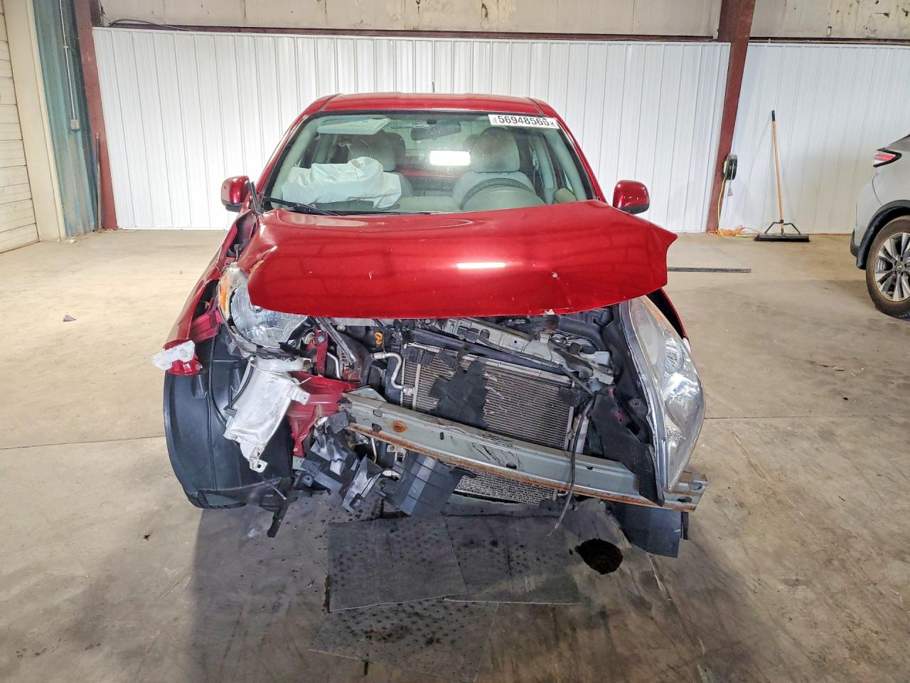 2013 Nissan Versa 1.6 S Red vin: 3N1CN7AP8DL842793