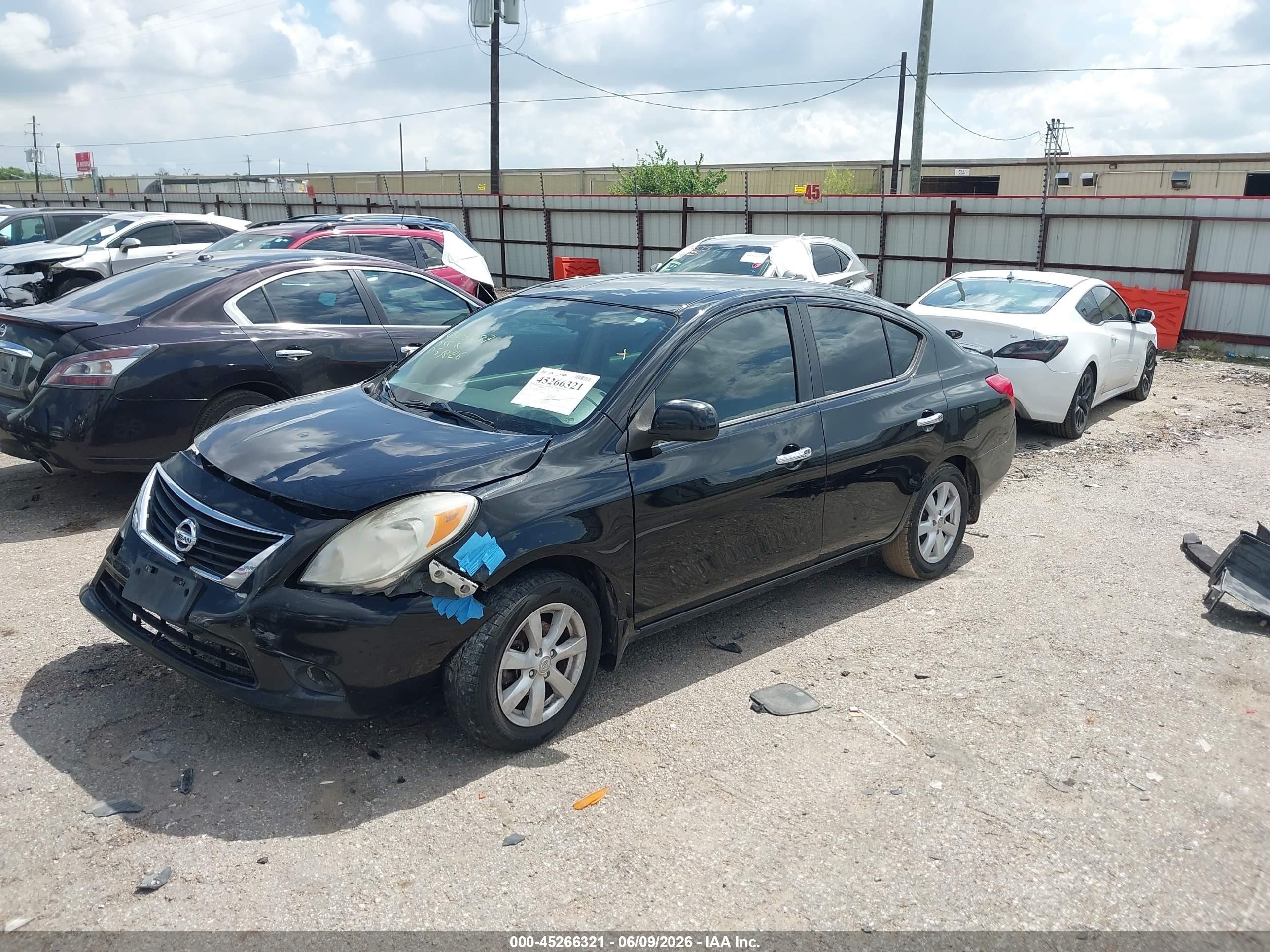 2013 Nissan Versa 1.6 Sl Black vin: 3N1CN7AP8DL856869