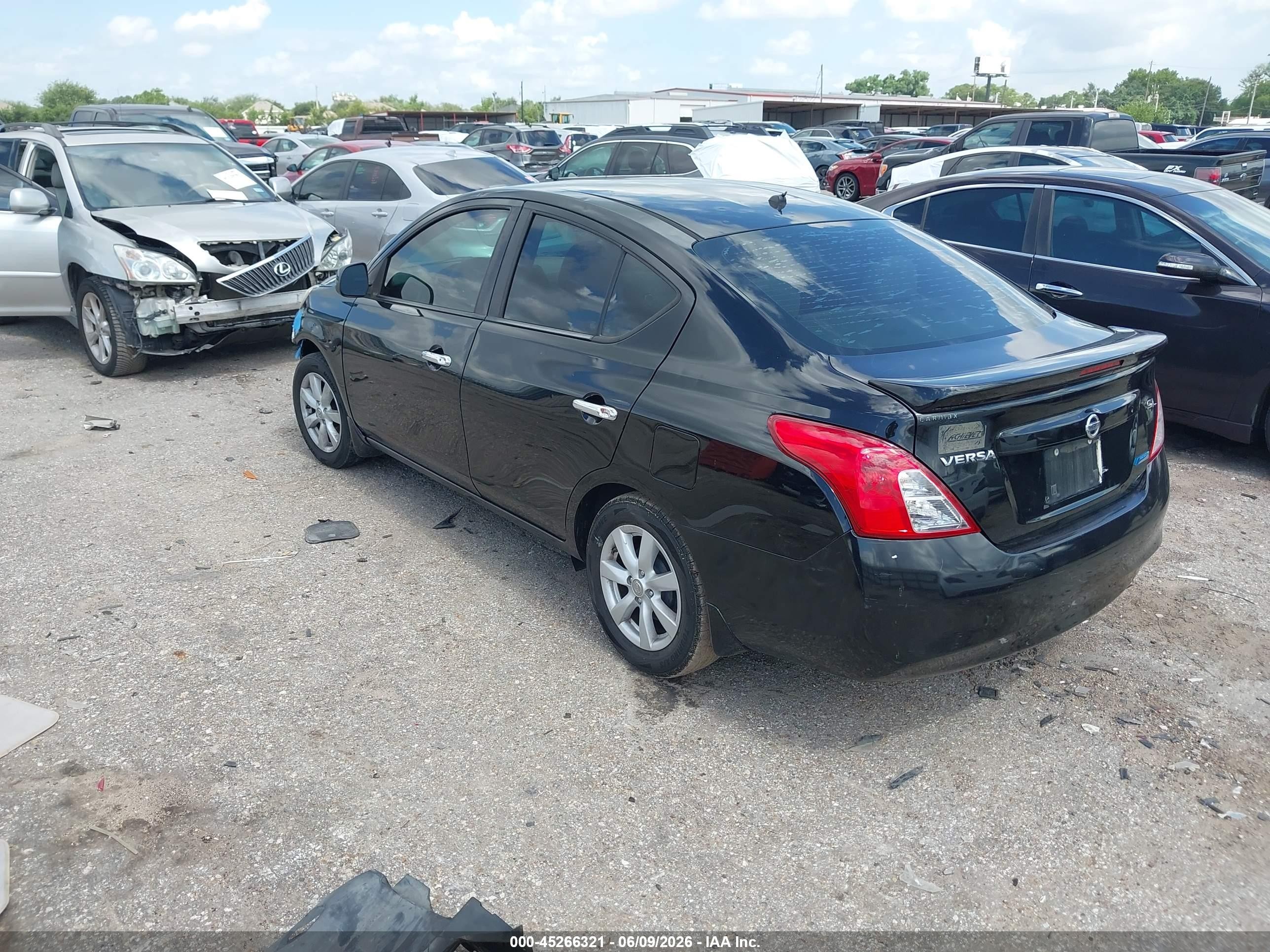 2013 Nissan Versa 1.6 Sl Black vin: 3N1CN7AP8DL856869