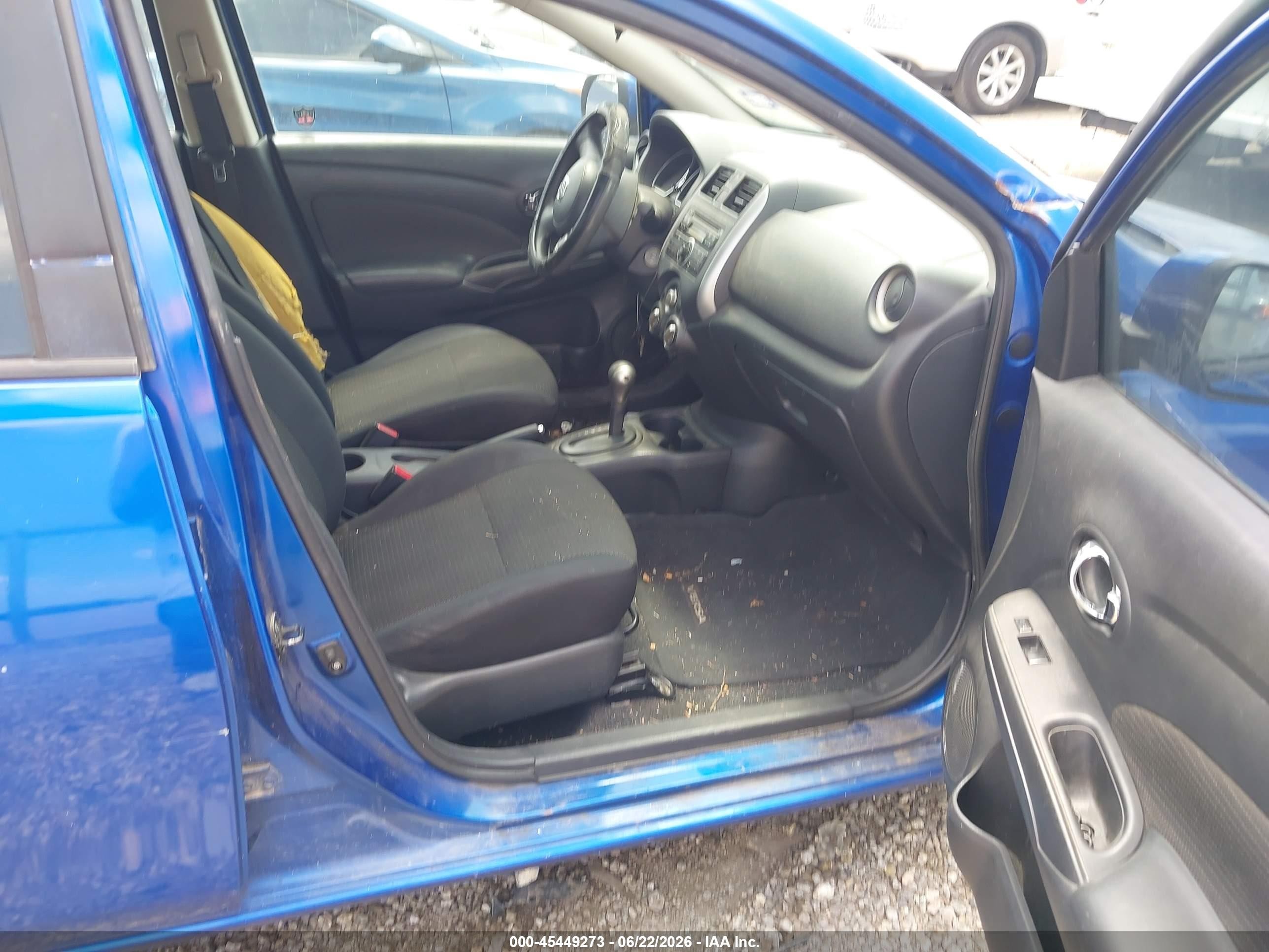 2013 Nissan Versa 1.6 Sv Blue vin: 3N1CN7AP8DL871940